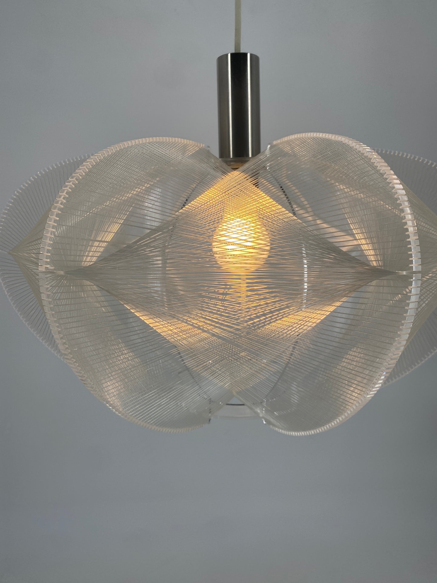 Hängelampe von Paul Secon für Sompex, Frankreich 1970er