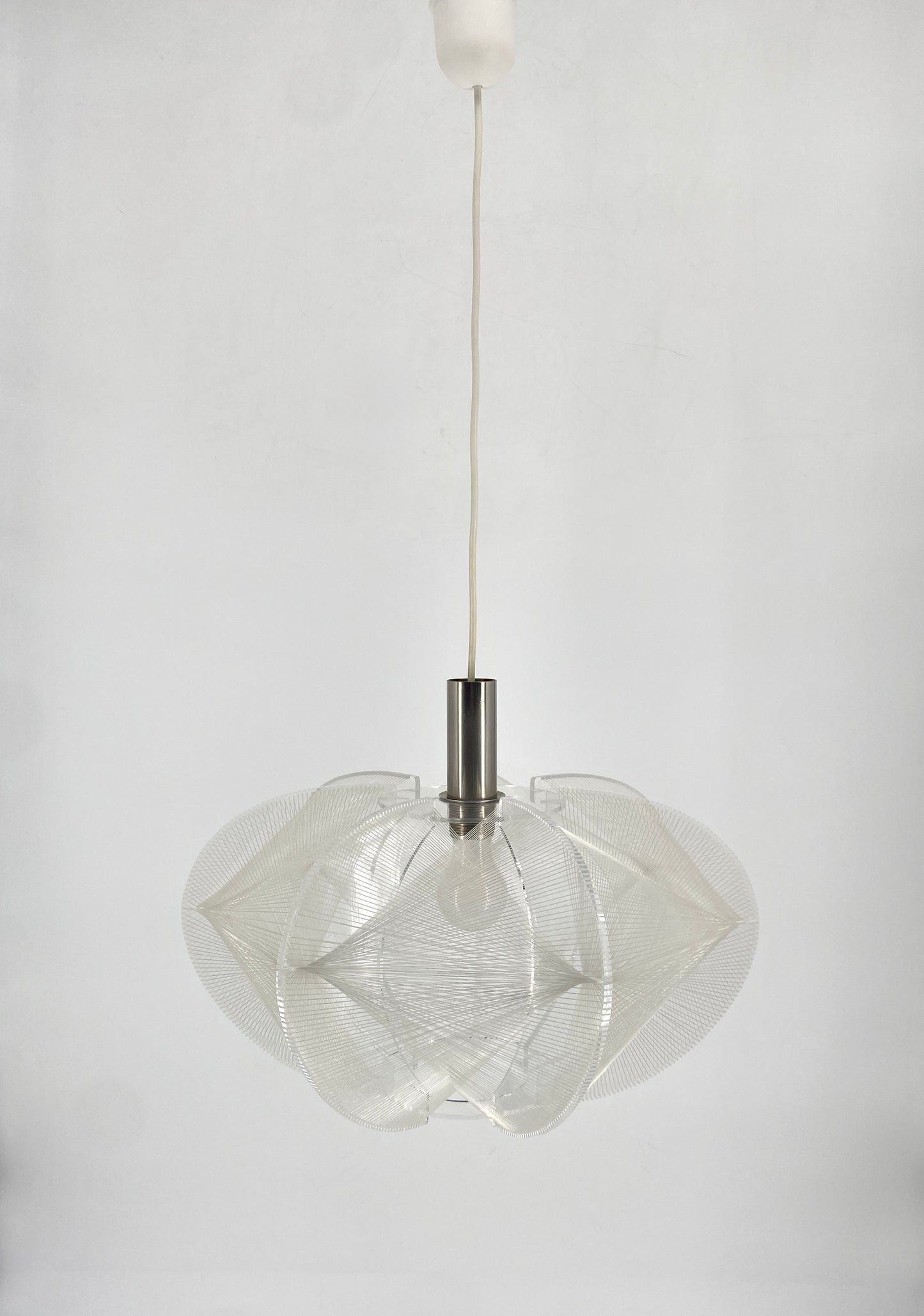 Hängelampe von Paul Secon für Sompex, Frankreich 1970er