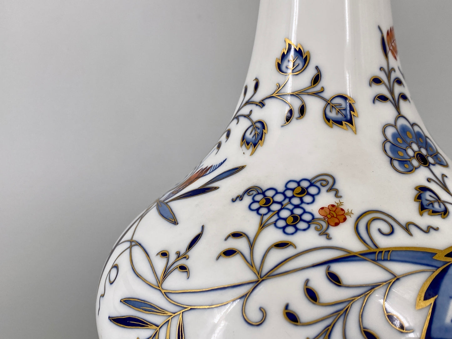 Meissen Tischlampe mit Zwiebelmuster, Deutschland, 19. Jh.
