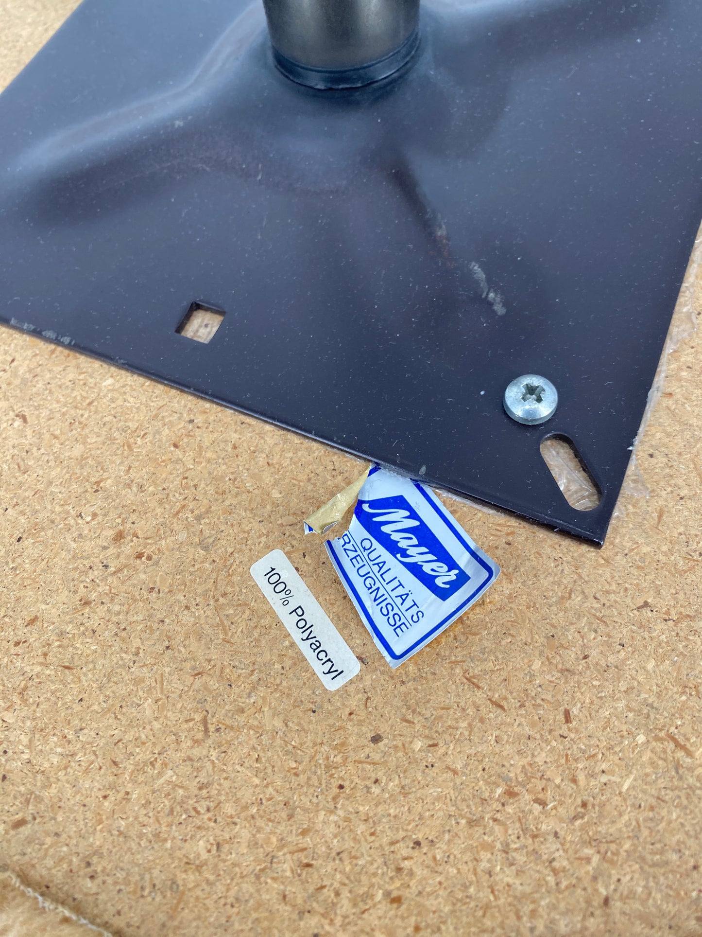 2 Drehhocker mit Fellbezug aus Polyacryl, Deutschland 1970er