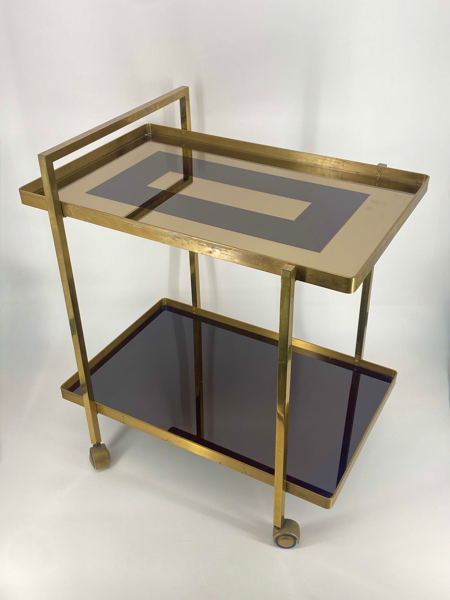 Französischer Servierwagen im Art Deco Stil, 50er 60er