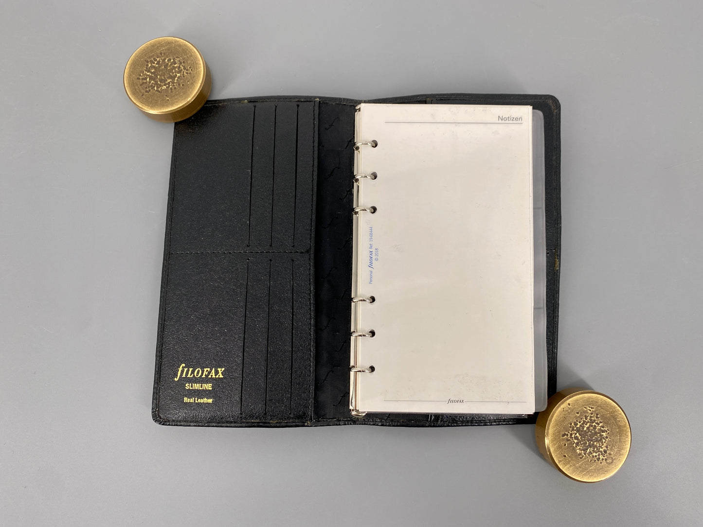 Leder-Planer von Filofax aus der Slimline, Großbritannien, 2010er Jahre
