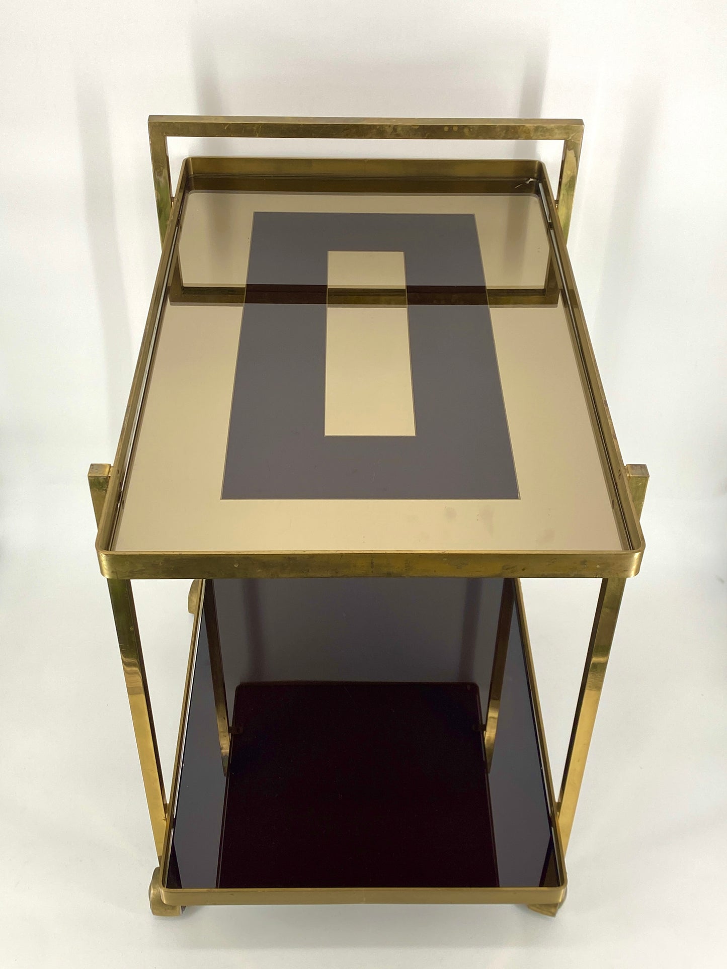 Französischer Servierwagen im Art Deco Stil, 50er 60er