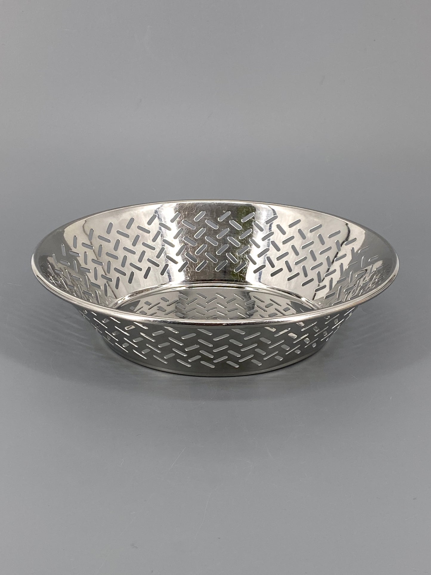 Edelstahl Schale von Ettore Sottsass für Alessi, 90er
