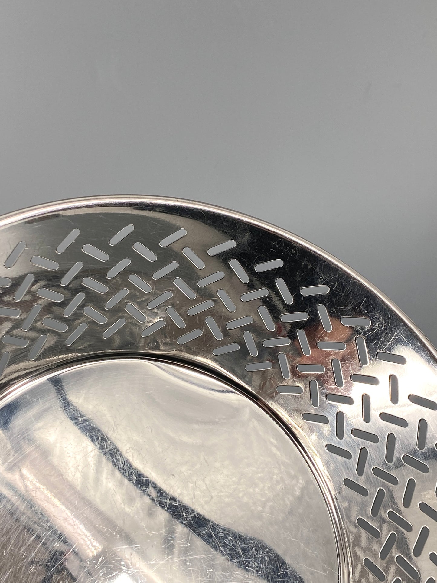 Edelstahl Schale von Ettore Sottsass für Alessi, 90er