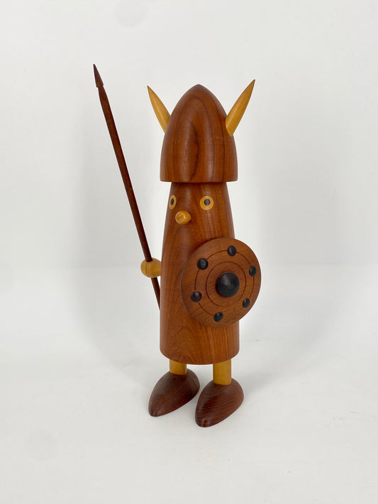 Wikinger Figur von Jacob Jensen aus Teakholz, Bojensen Era, 1960er Jahre