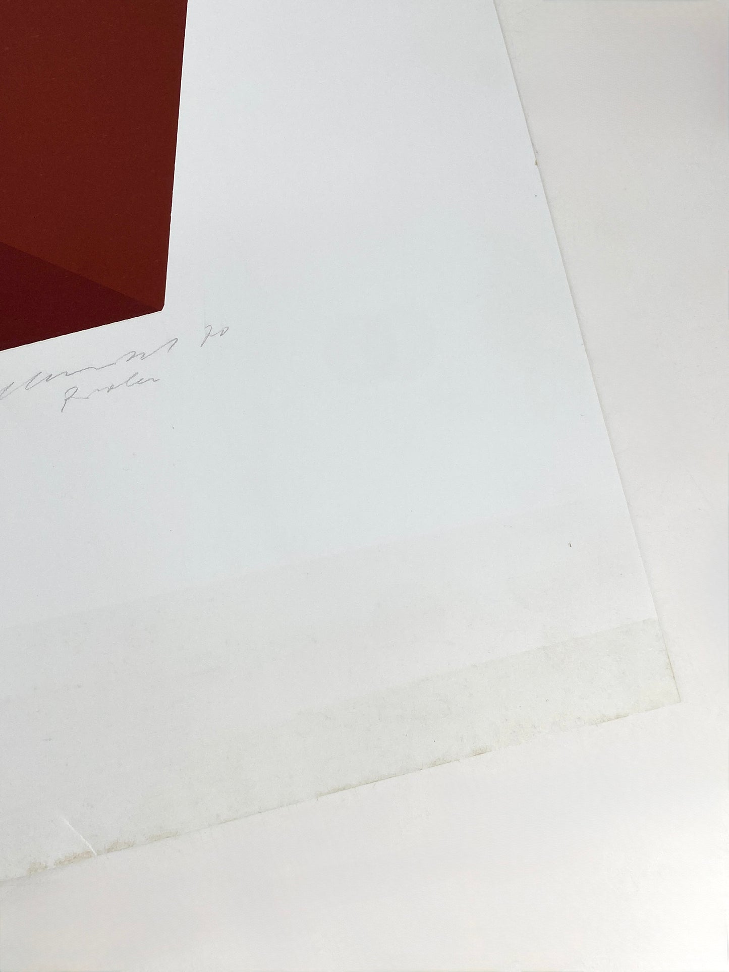 Konkreter Farbsiebdruck in Braun von Joachim Albrecht (1913‒1997), 1970