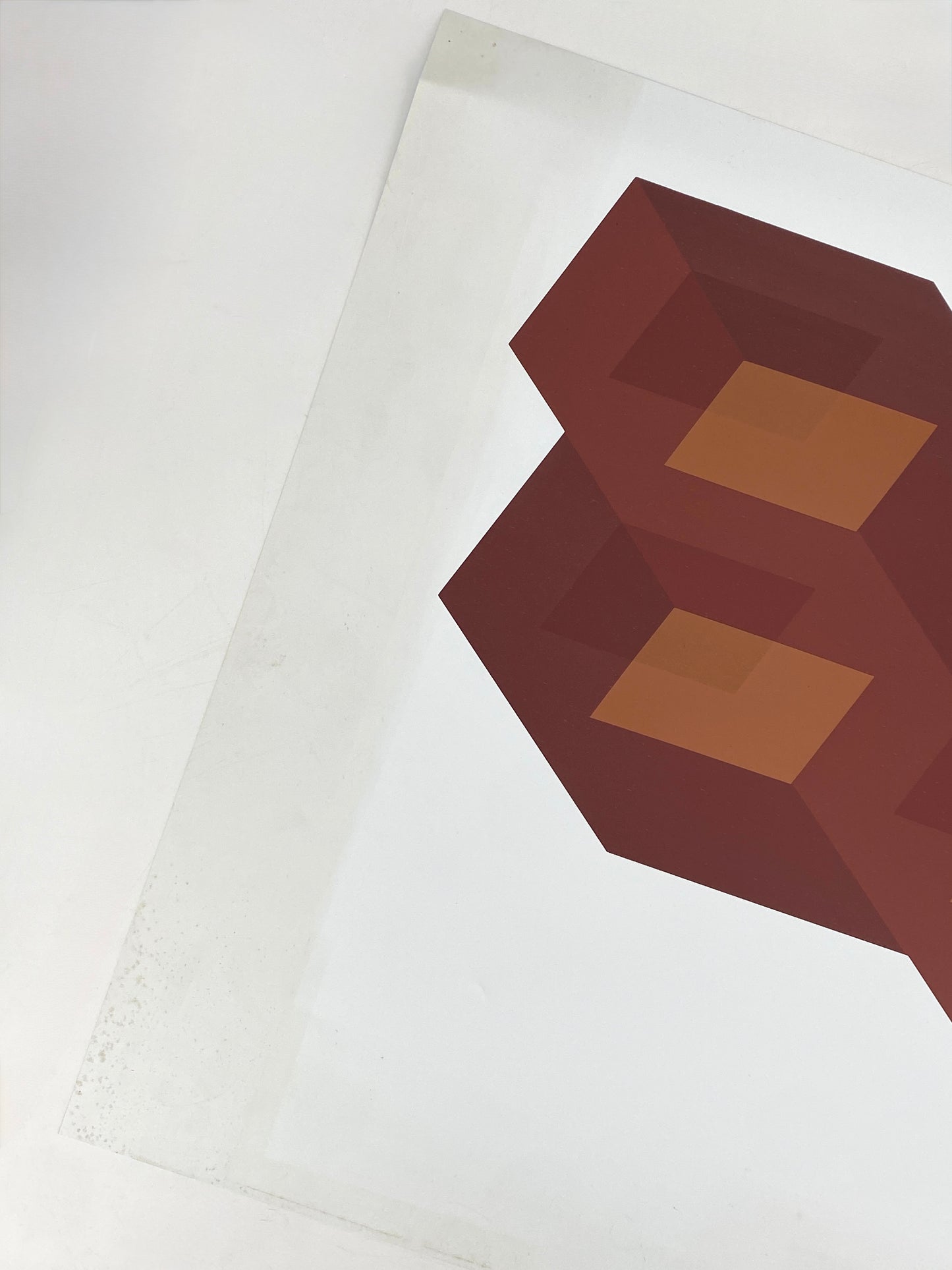 Konkreter Farbsiebdruck in Braun von Joachim Albrecht (1913‒1997), 1970