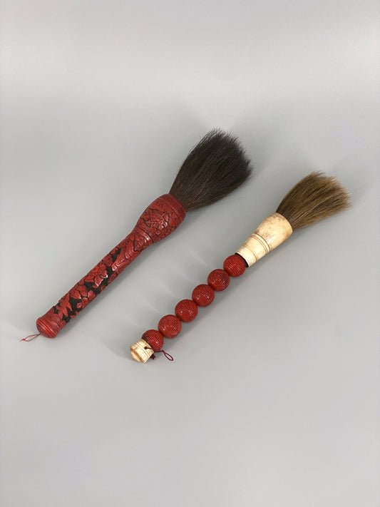 2 große, chinesische Kalligraphie Pinsel, China, 20. Jh.