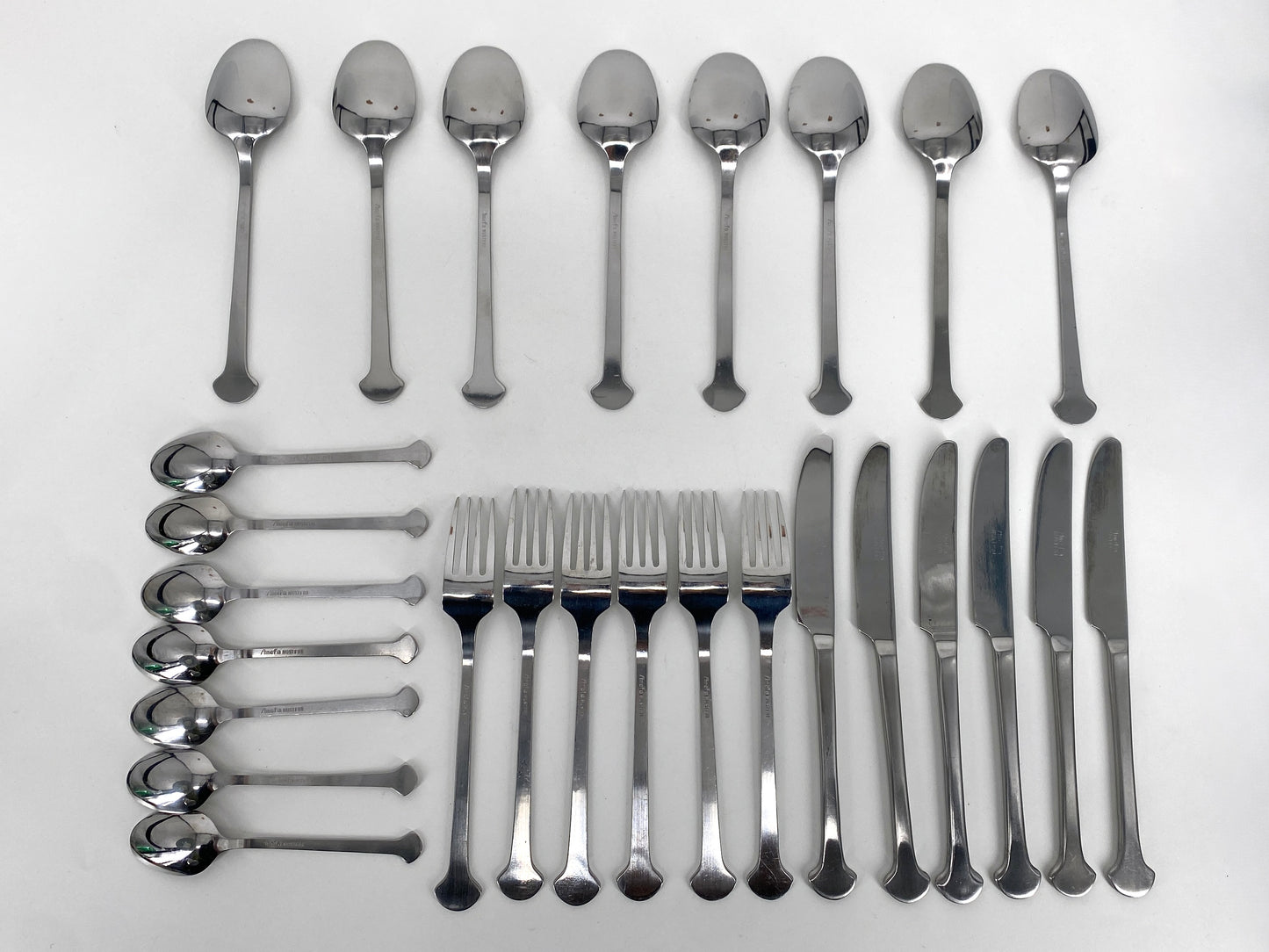 Besteck von Amefa, 27 Teilig, Niederlande, 1980er