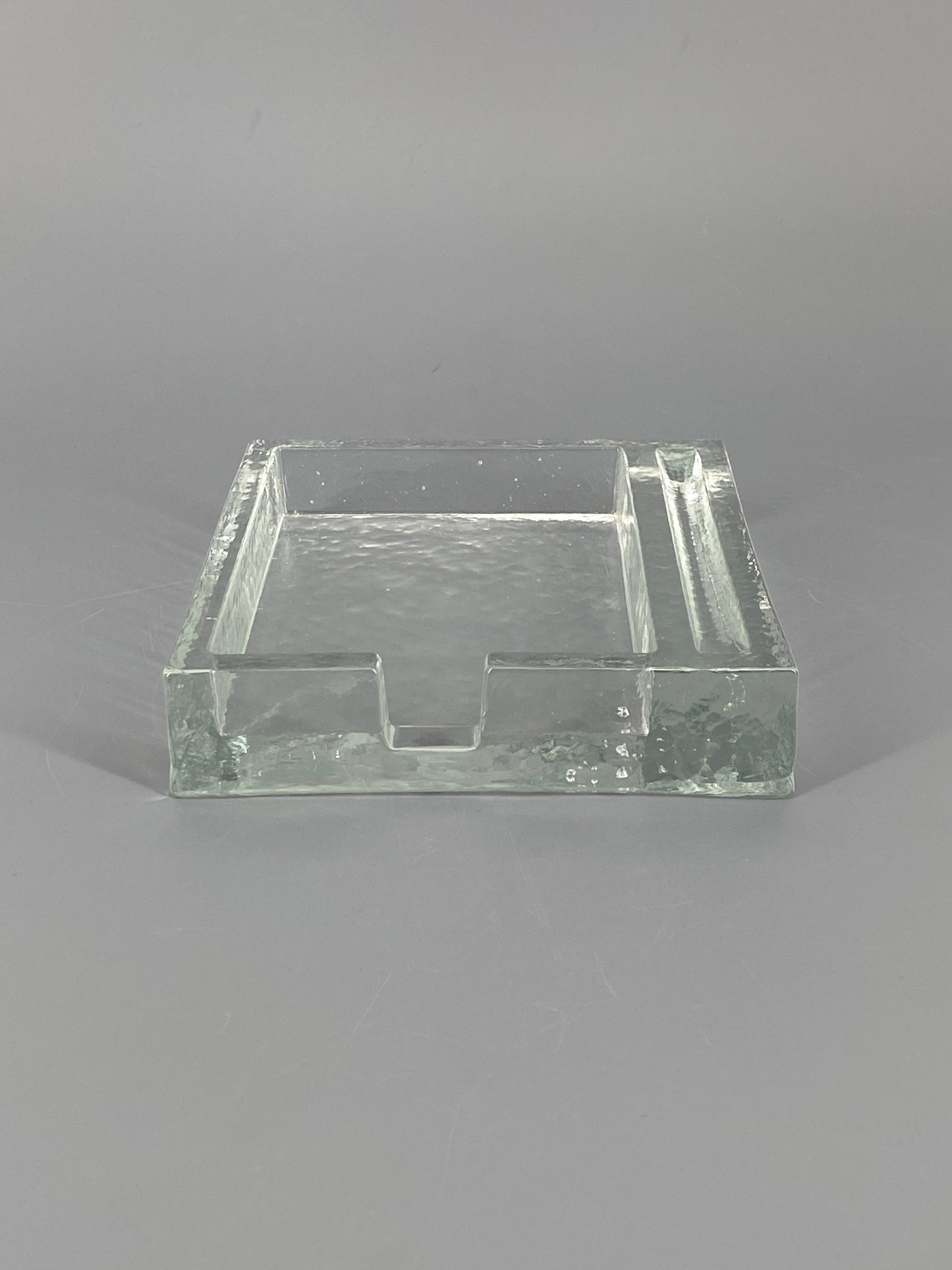 Schreibtisch Organizer aus strukturiertem Glas