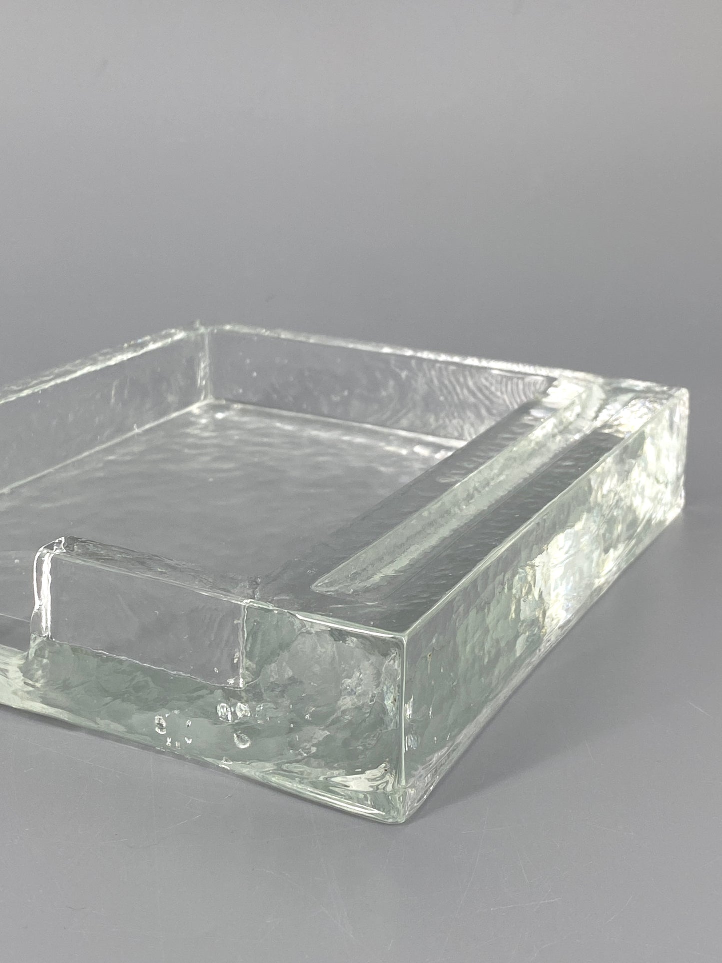Schreibtisch Organizer aus strukturiertem Glas