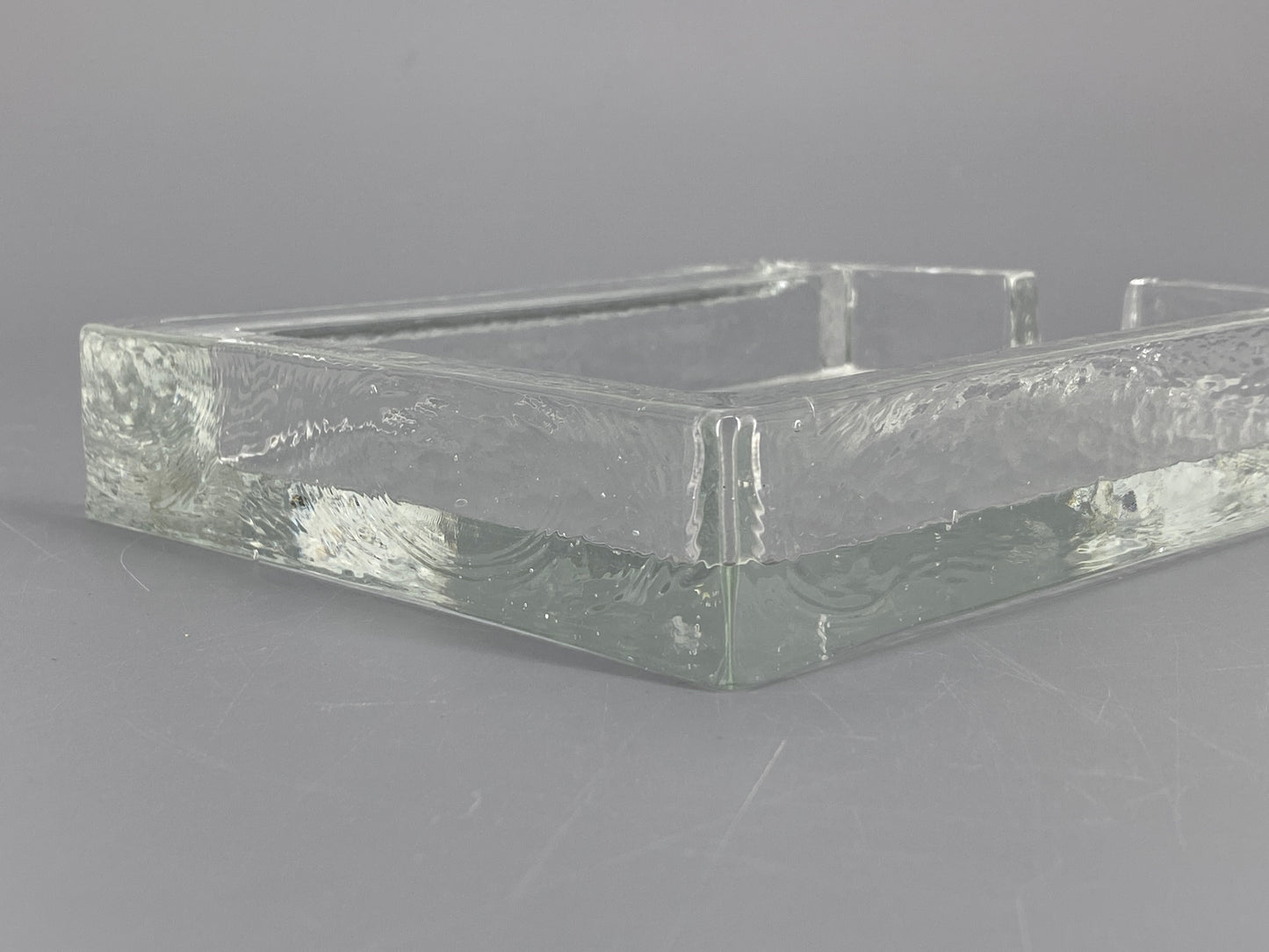 Schreibtisch Organizer aus strukturiertem Glas