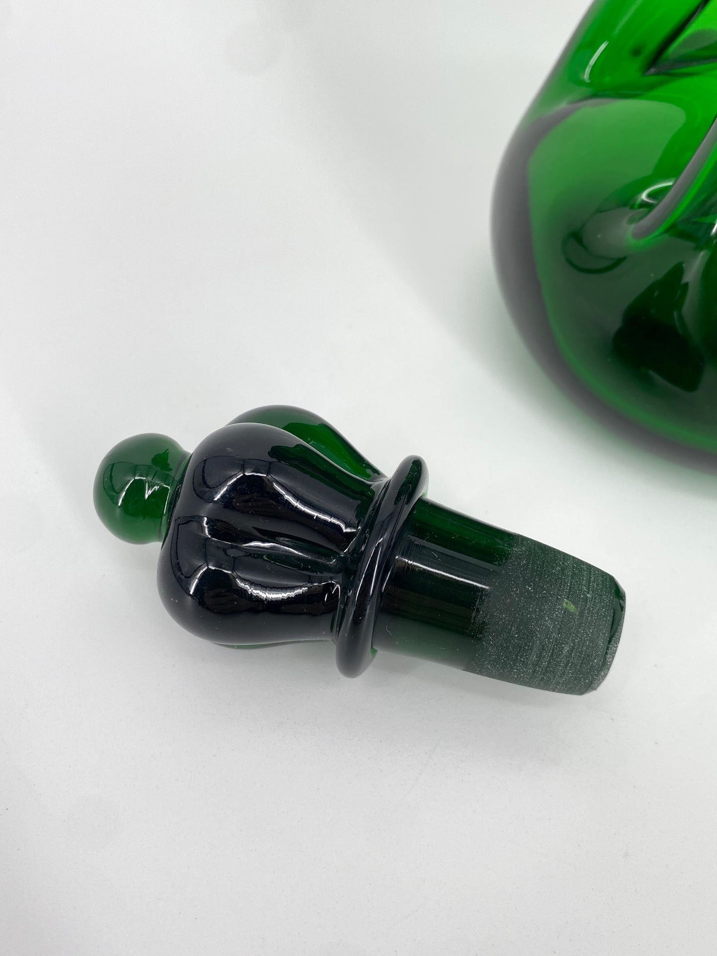 "Betrunkener Dekanter" Kluk Kluk von Jacob Bang für Holmegaard, Dänemark 1970er