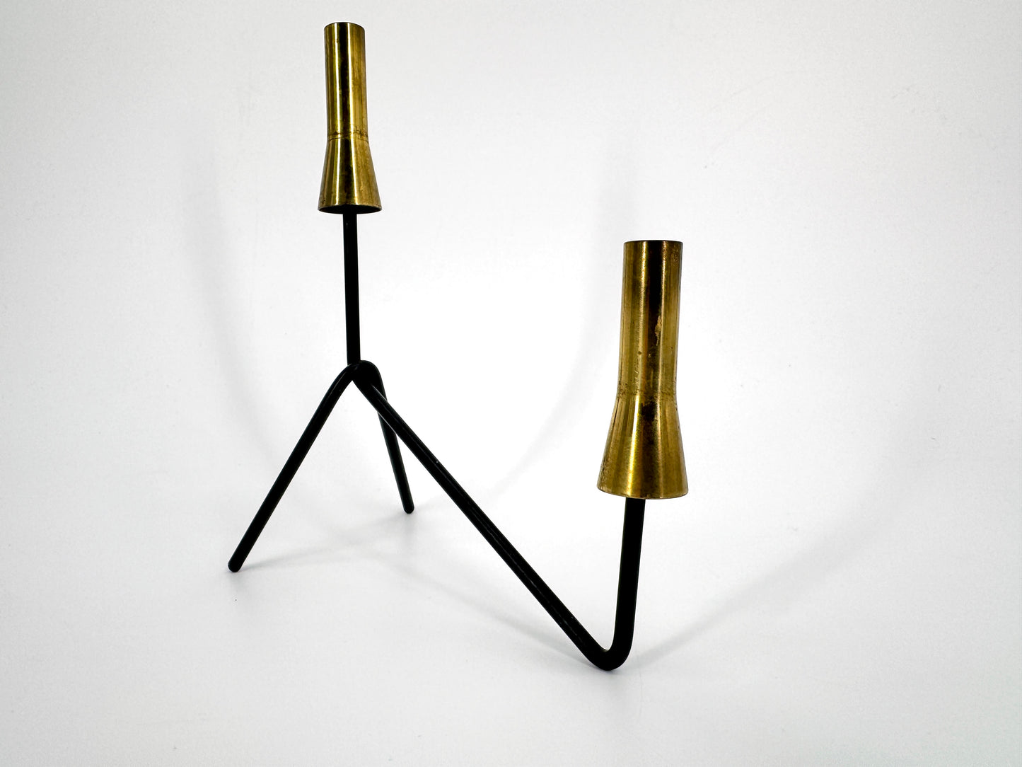 Kerzenhalter im Mid Century Design, 2-Flammig um 1950