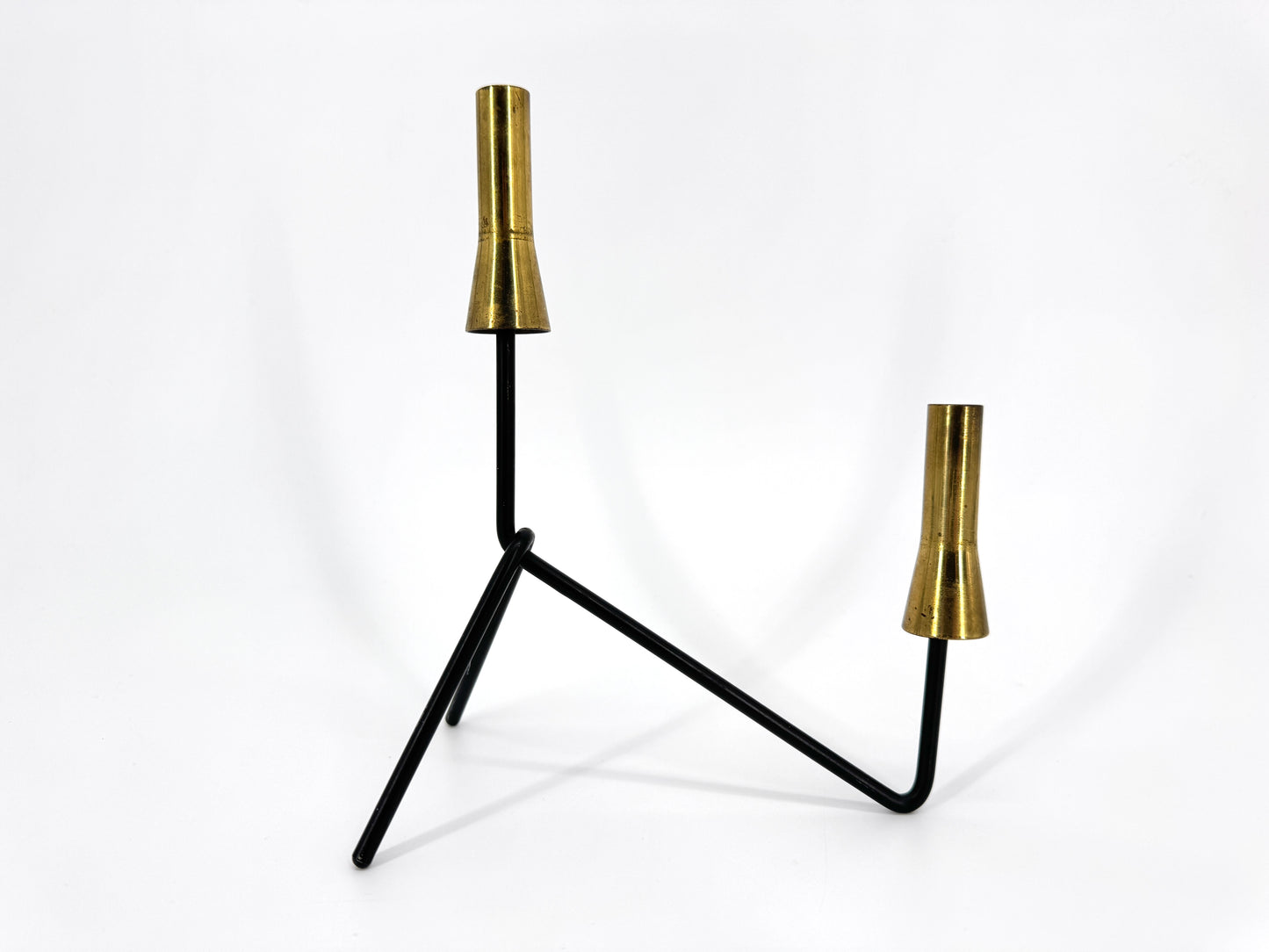 Kerzenhalter im Mid Century Design, 2-Flammig um 1950