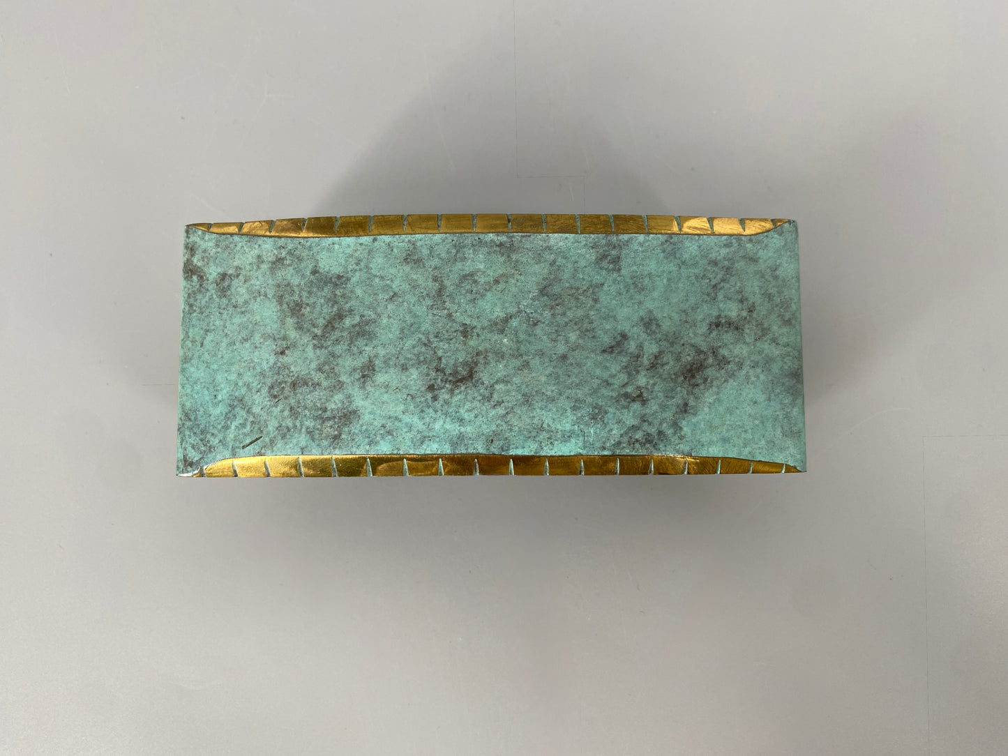 Schreibtischgarnitur aus Messing, 1950er/60er