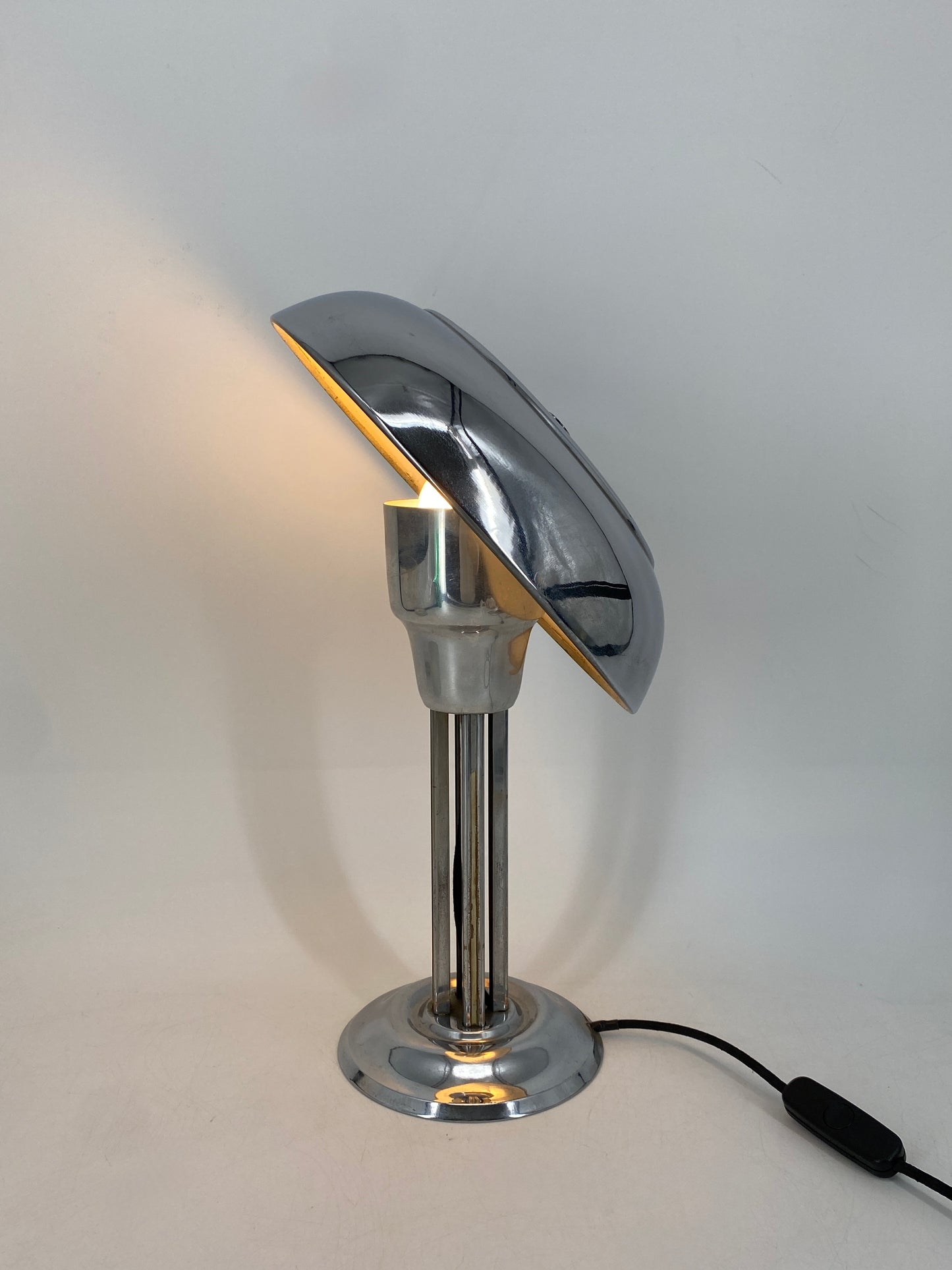 Pilzlampe aus Chrom, 30er