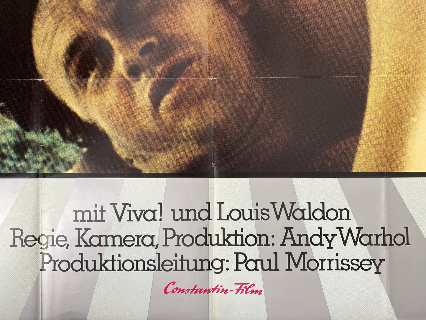 Filmplakat in Größe von DIN A0 zum Film Blue Movie von Andy Warhol, Offsetdruck, Deutschland 1972