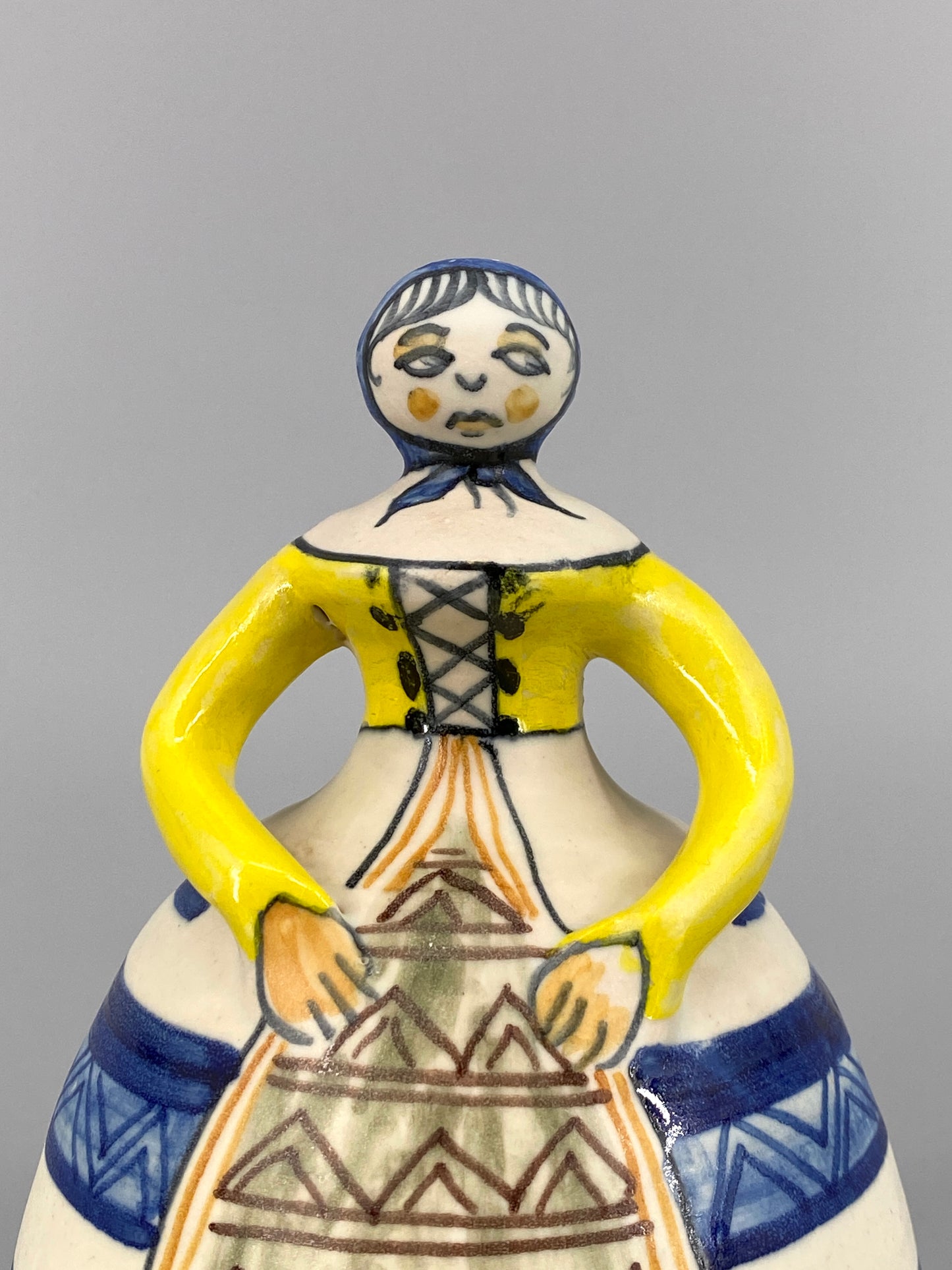 handgefertigte "La Menora" Keramik Glocke aus Talavera, Spanien