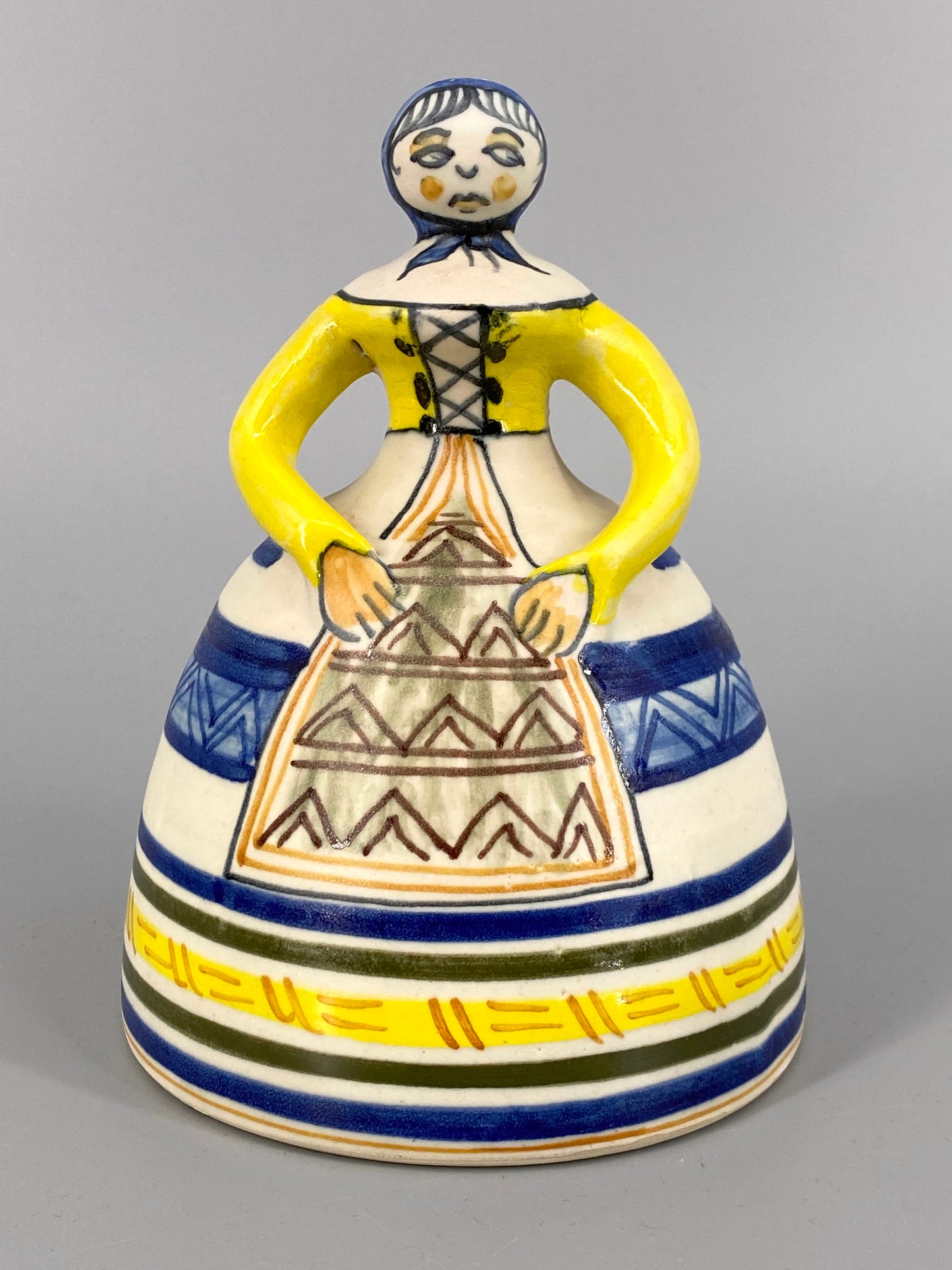 handgefertigte "La Menora" Keramik Glocke aus Talavera, Spanien
