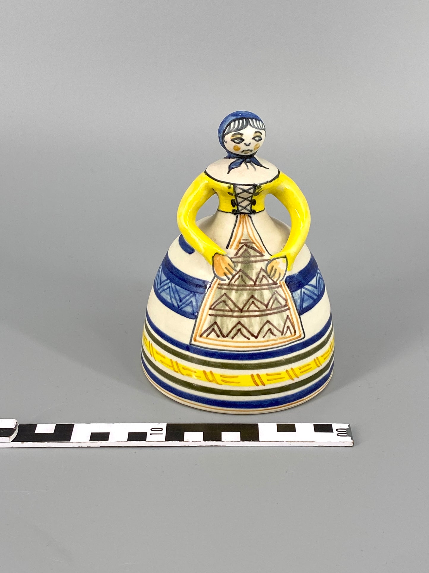 handgefertigte "La Menora" Keramik Glocke aus Talavera, Spanien