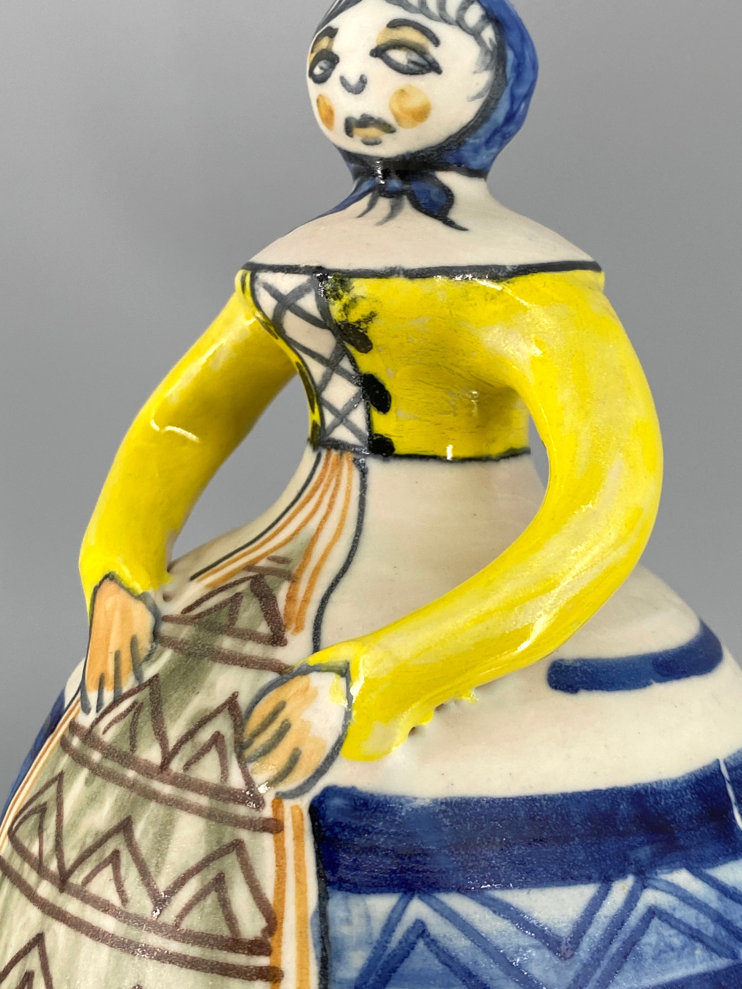 handgefertigte "La Menora" Keramik Glocke aus Talavera, Spanien