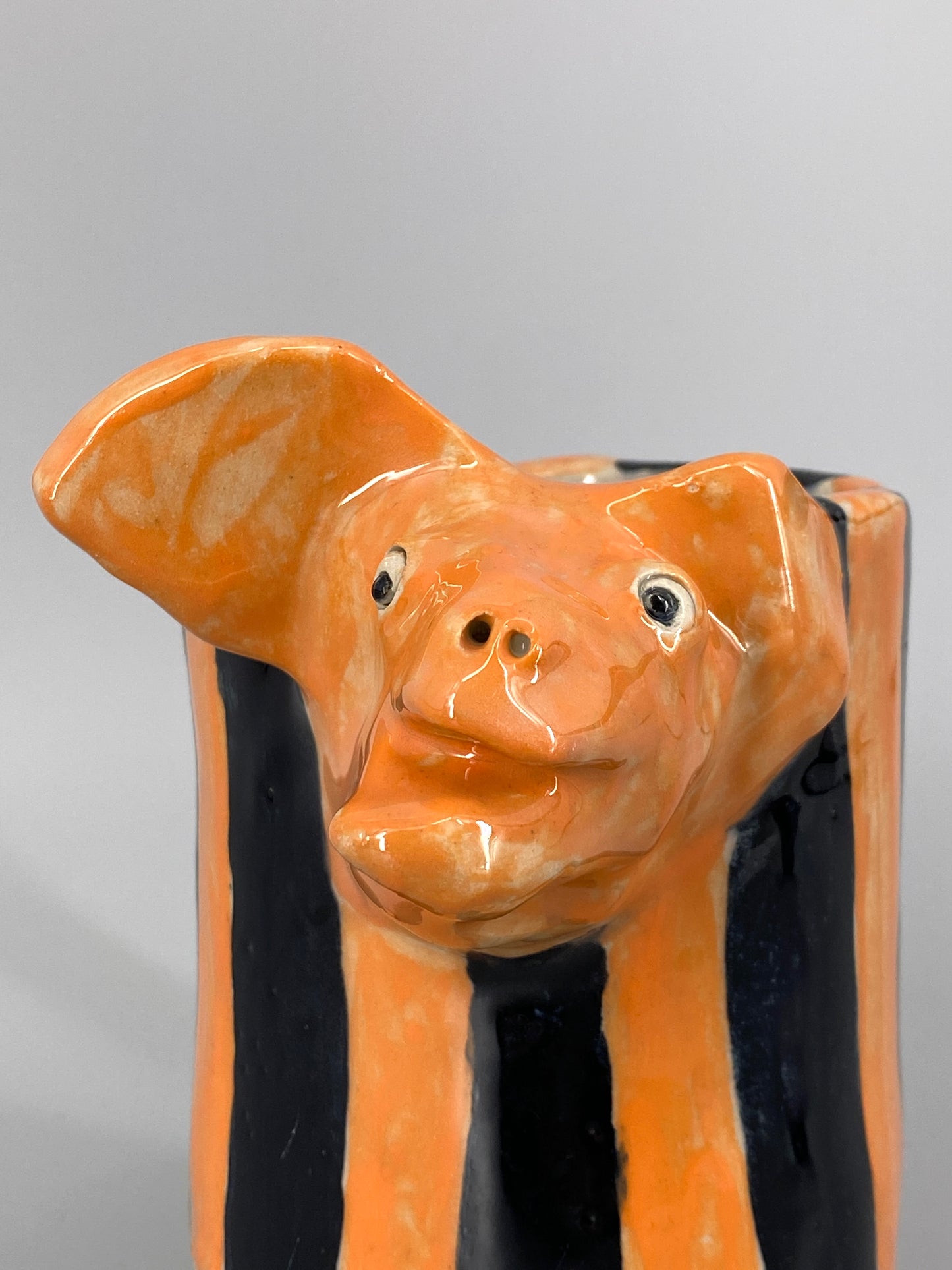 groteske Studiokeramik riesen Tasse / Vase als Tier
