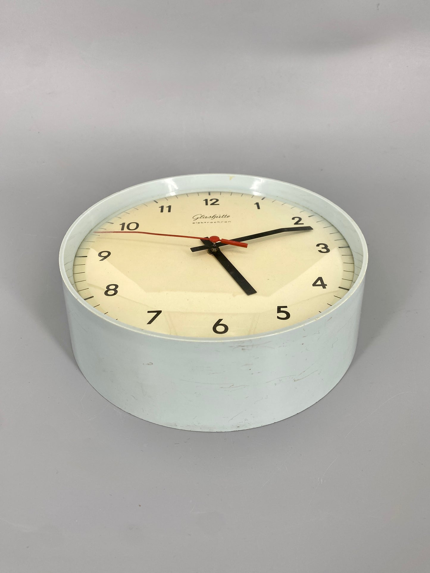 Glashütte elektrochron Wanduhr von Horst Giese, DDR, 1962