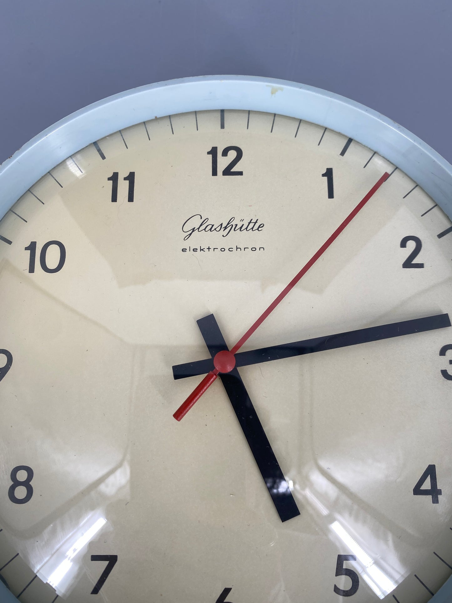 Glashütte elektrochron Wanduhr von Horst Giese, DDR, 1962