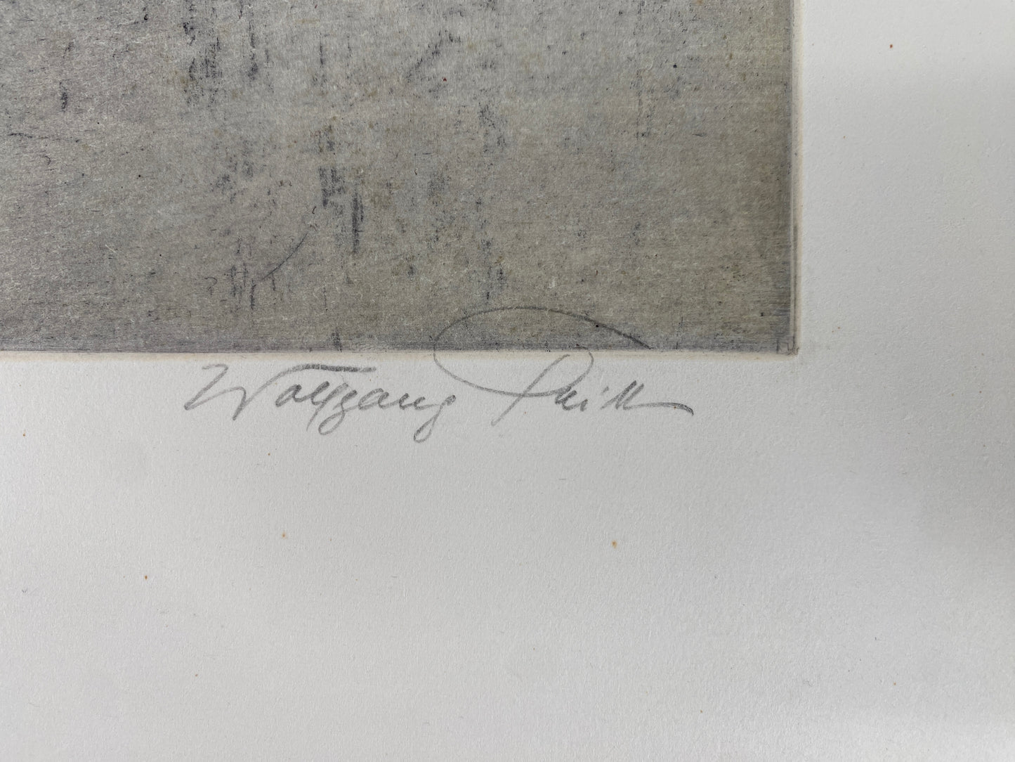 Farbradierung Wolfgang Tritt, Frankfurt am Main. Kaiserdom und Eiserner Steg
