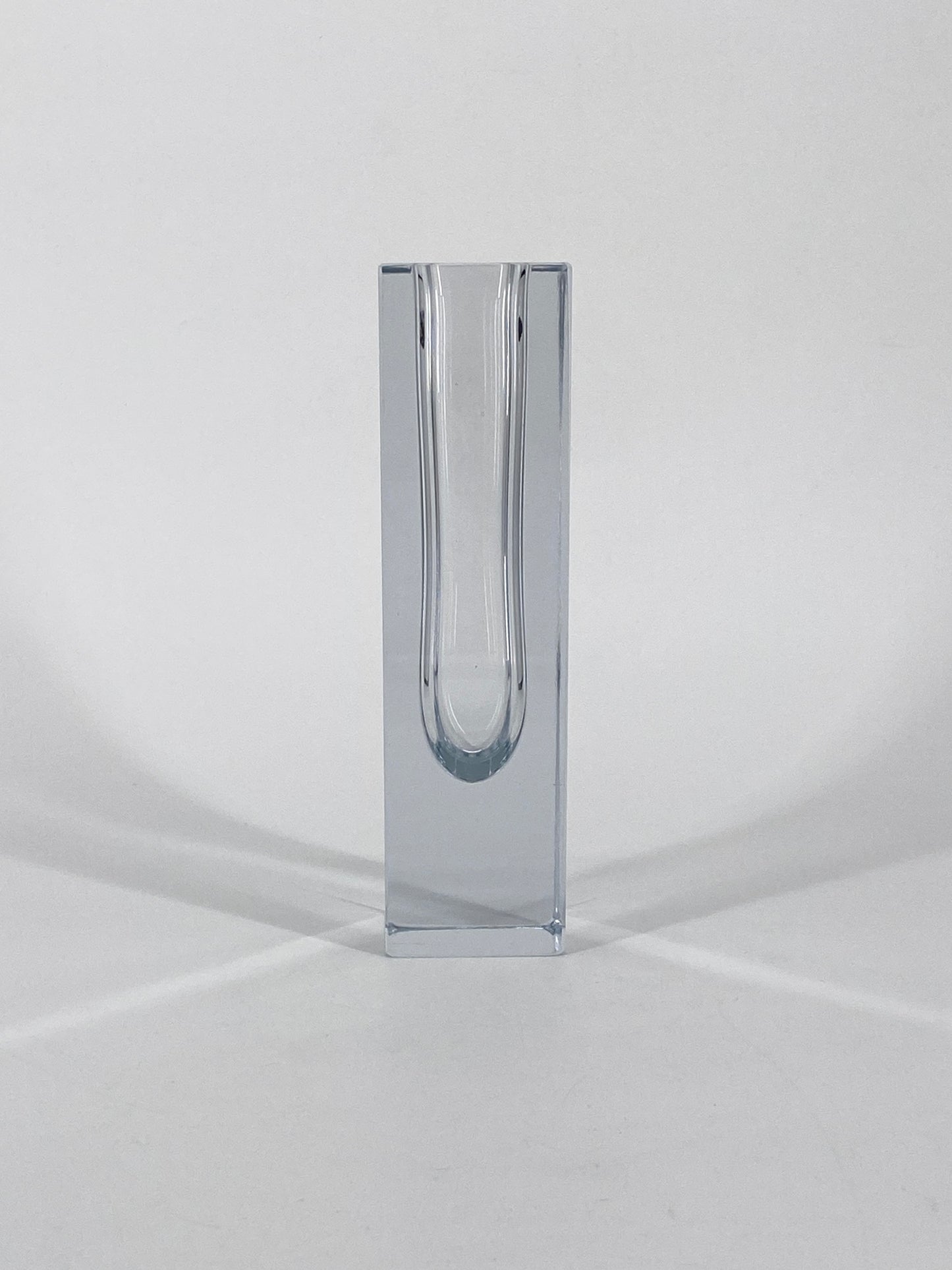 Blockvase aus Murano Glas, Italien, 70er