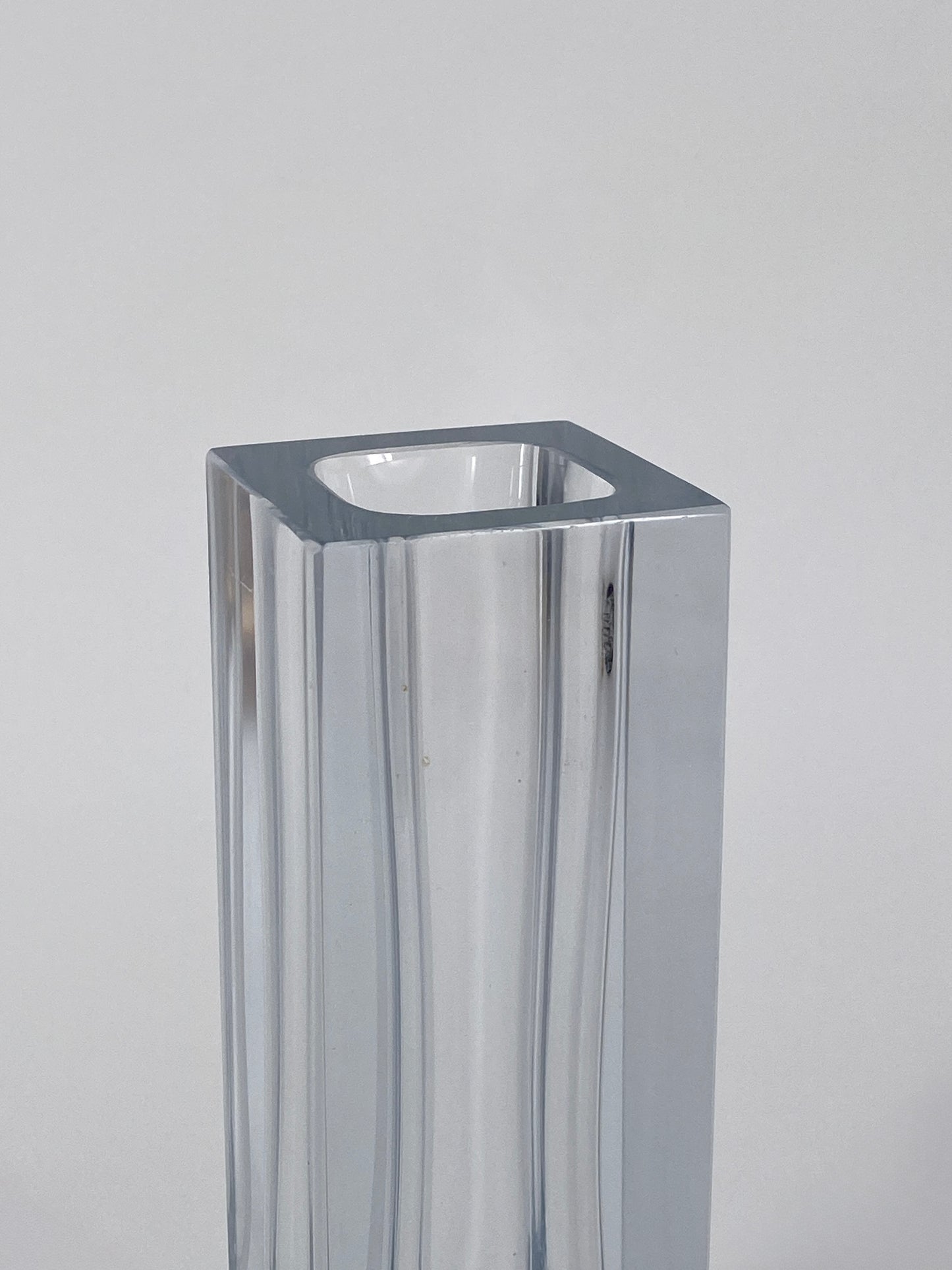 Blockvase aus Murano Glas, Italien, 70er