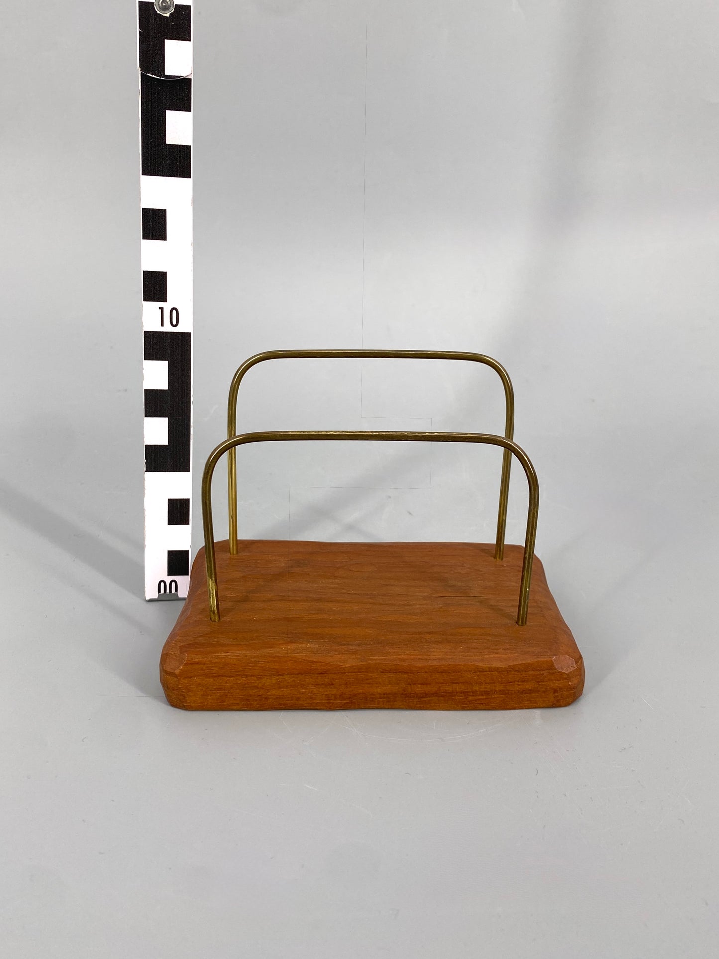 Briefhalter aus Teakholz, 1960er