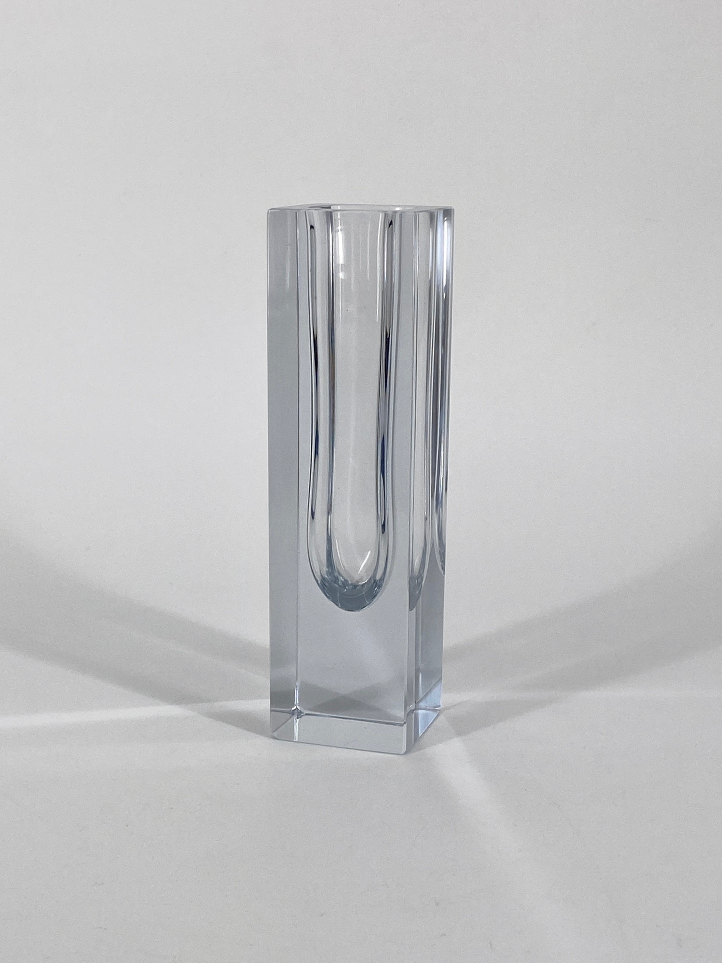 Blockvase aus Murano Glas, Italien, 70er