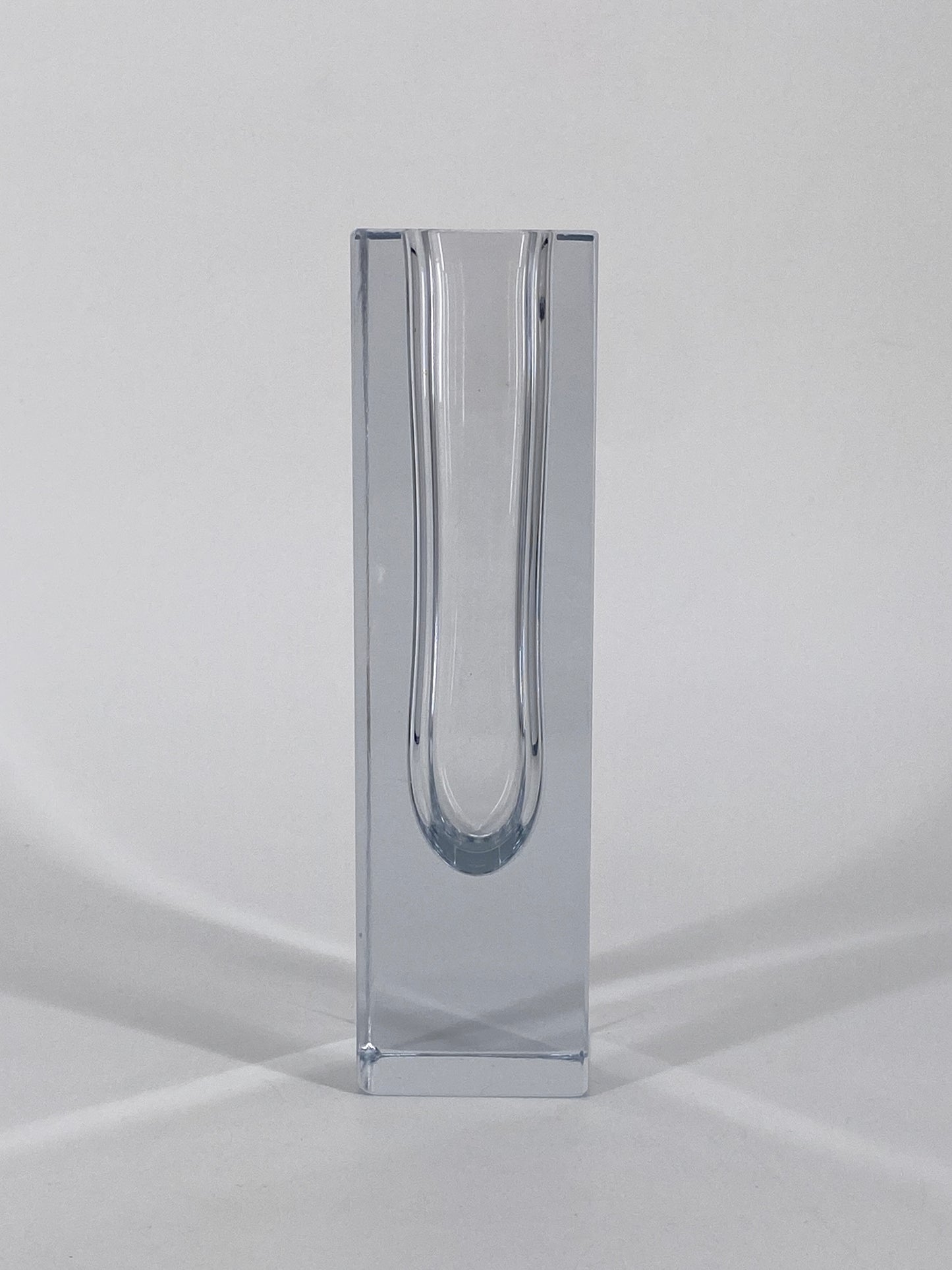 Blockvase aus Murano Glas, Italien, 70er