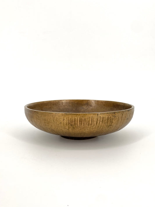 Schale oder Ablage aus massiver Bronze, Horst Dalbeck zugeschrieben