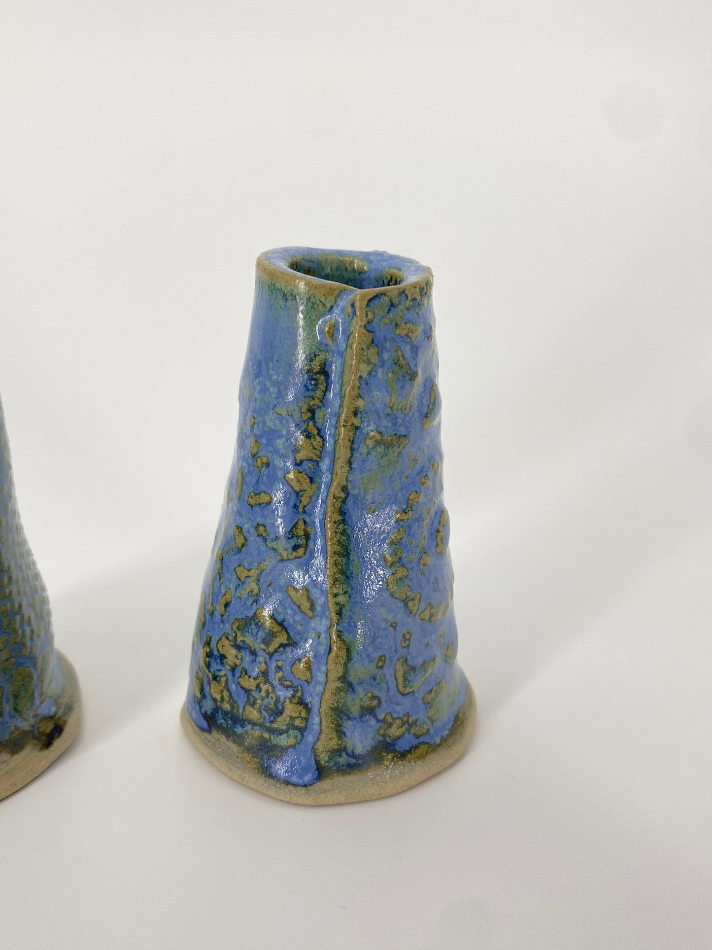 2x organische mini Keramik Vasen
