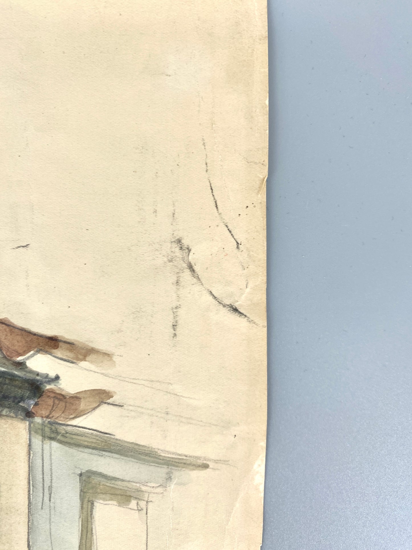 Bautzen (Bürgerhaus). Zeichnung, Aquarelliert. Von Dieter Rogalla.
