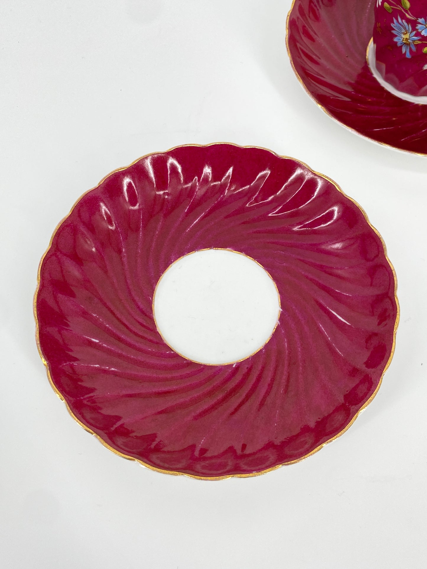 Antike Porzellan Tasse von Louis Löwinsohn, Schlesien 19. Jhd