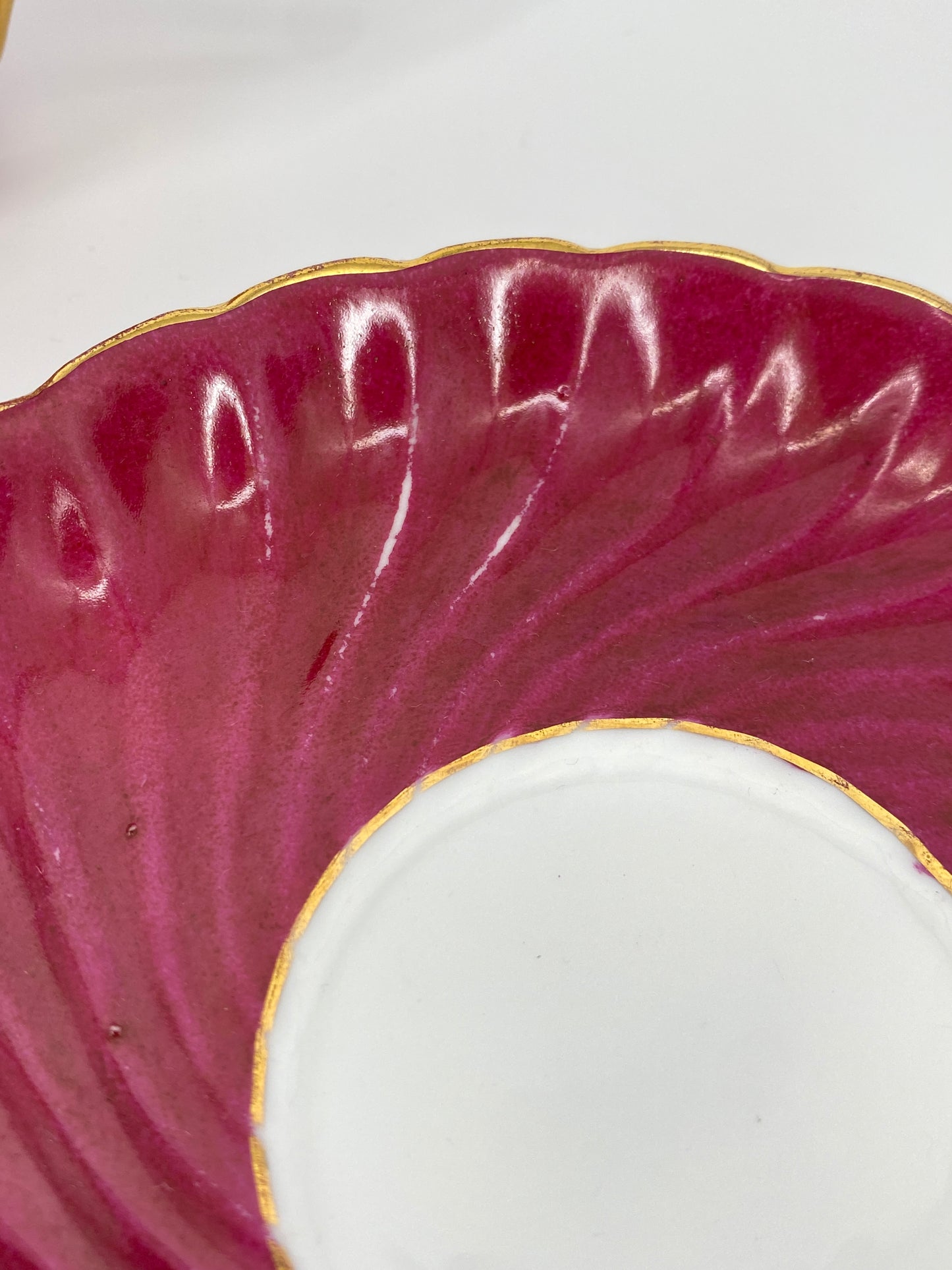 Antike Porzellan Tasse von Louis Löwinsohn, Schlesien 19. Jhd