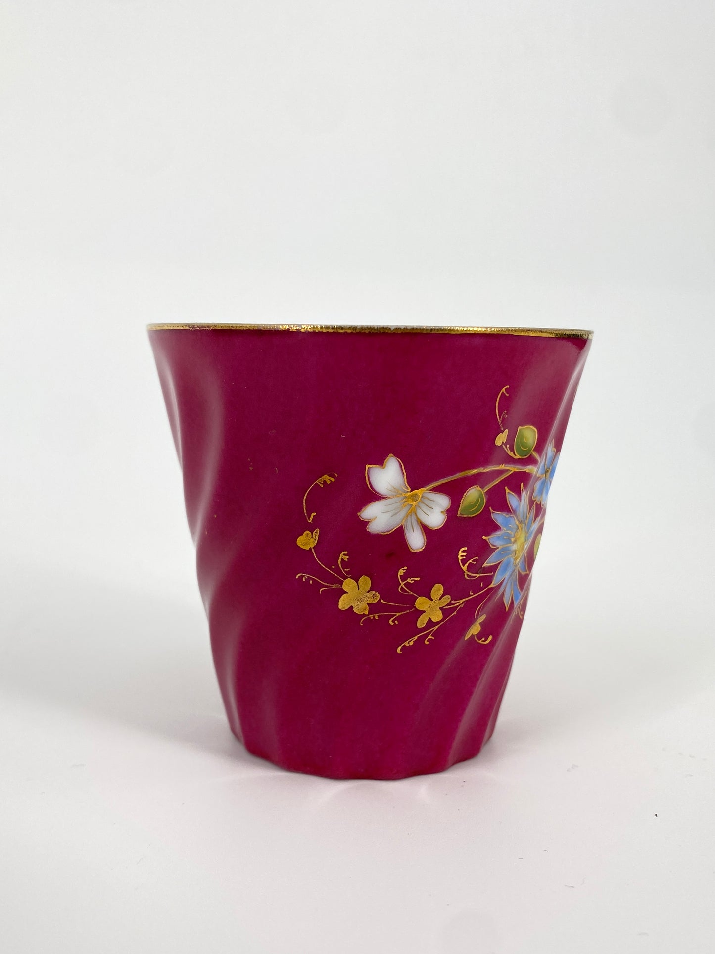 Antike Porzellan Tasse von Louis Löwinsohn, Schlesien 19. Jhd