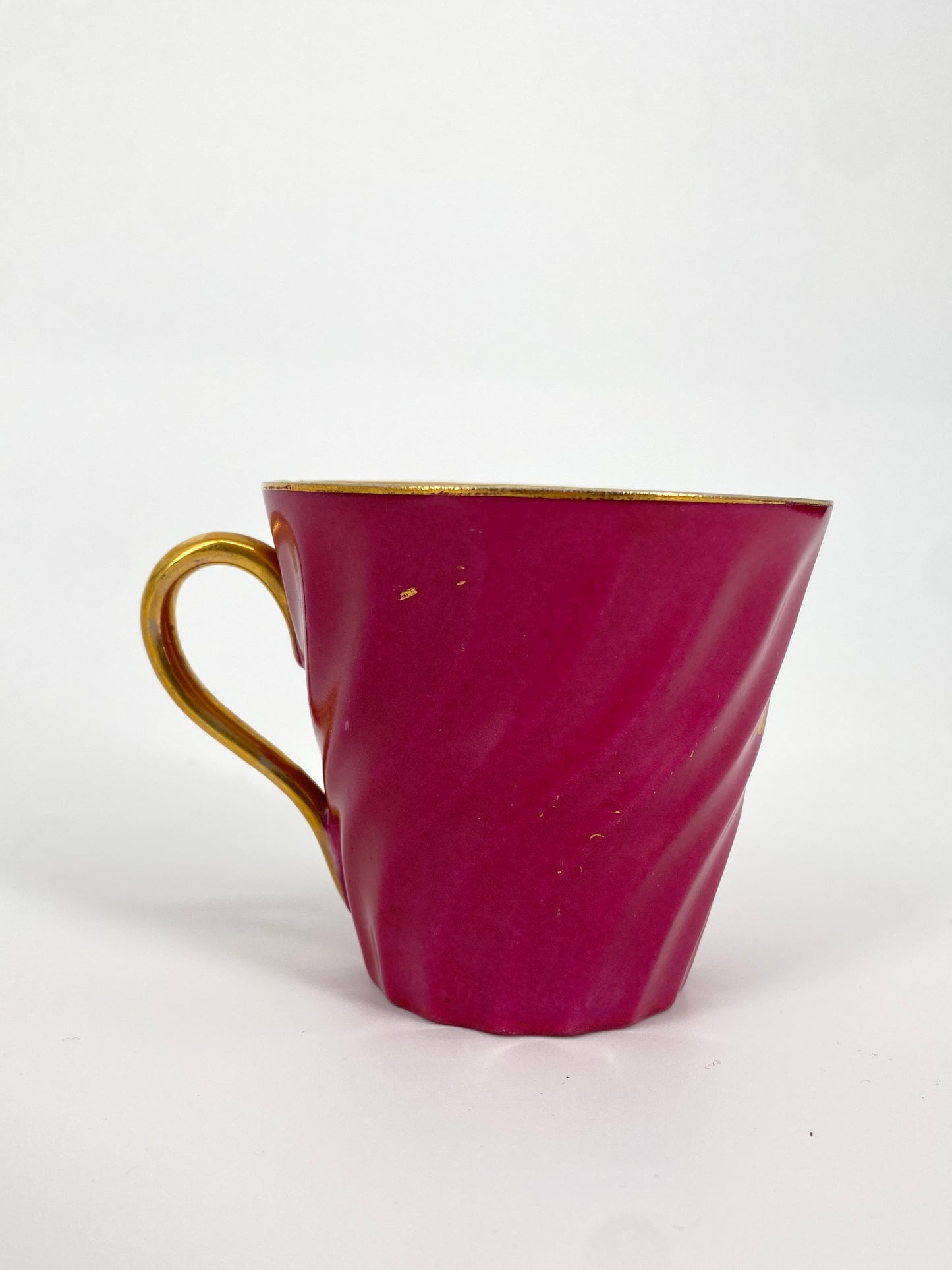 Antike Porzellan Tasse von Louis Löwinsohn, Schlesien 19. Jhd