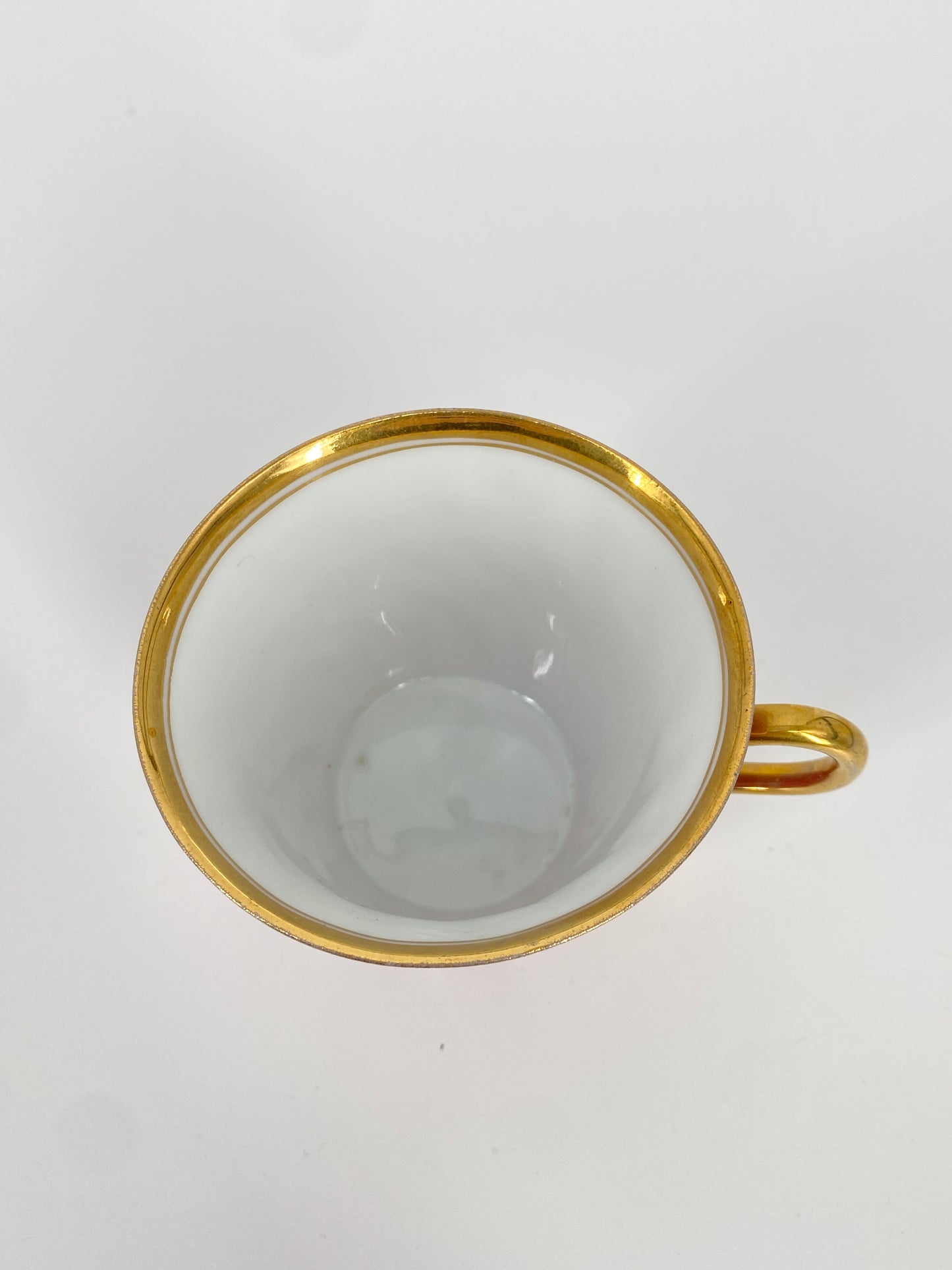 Antike Porzellan Tasse von Louis Löwinsohn, Schlesien 19. Jhd