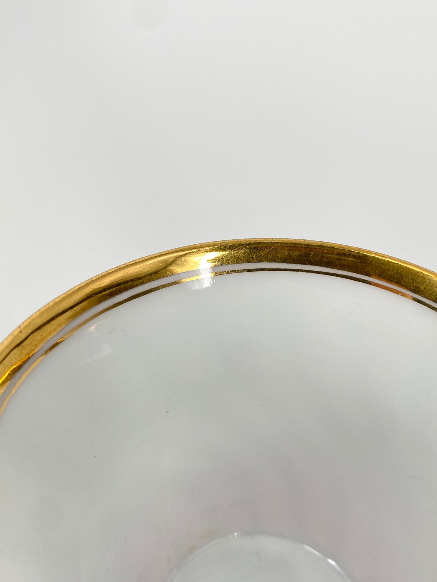 Antike Porzellan Tasse von Louis Löwinsohn, Schlesien 19. Jhd