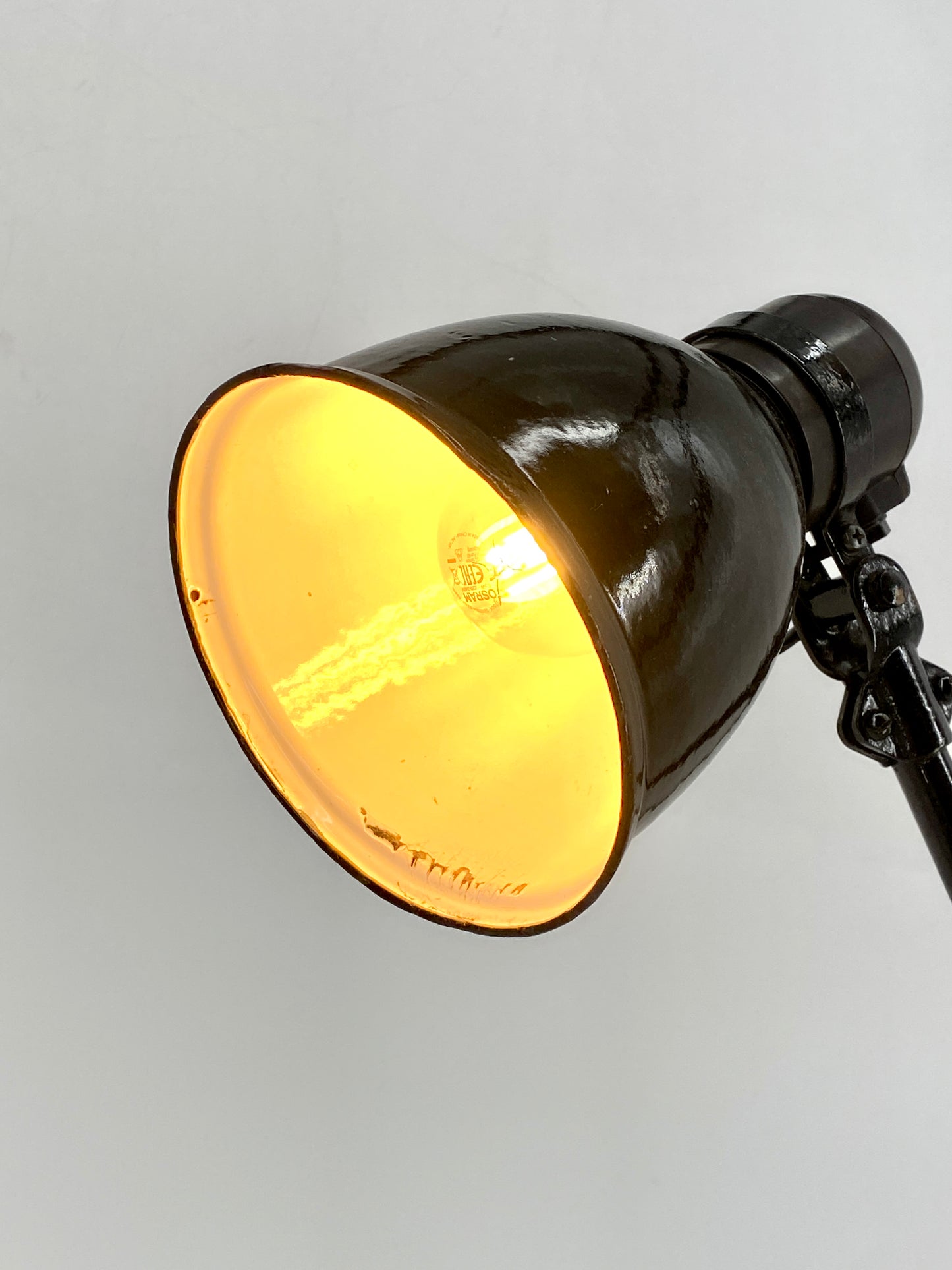 Große Bauhaus Wandlampe von Fabrilux aus den 1930er Jahren