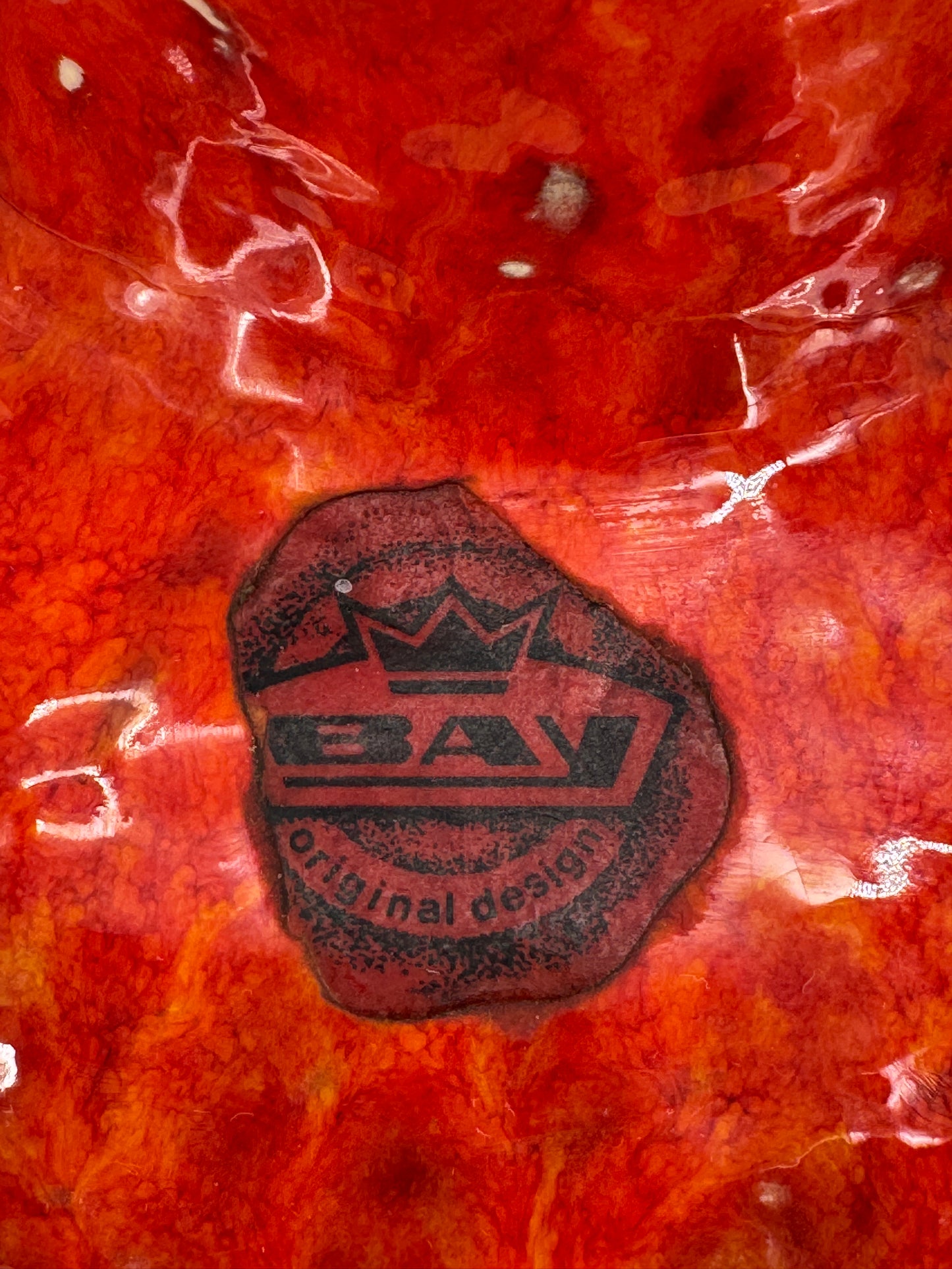 Fat Lava Vase Keramik Bay Ceramics Orange