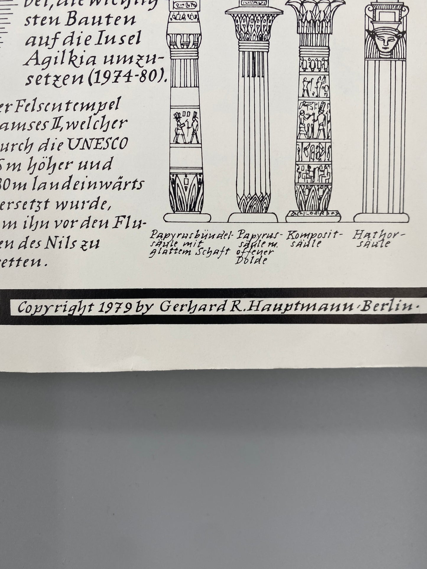 Poster, Das alte Ägypten. Karte von Gerhard R Hauptmann, Berlin.