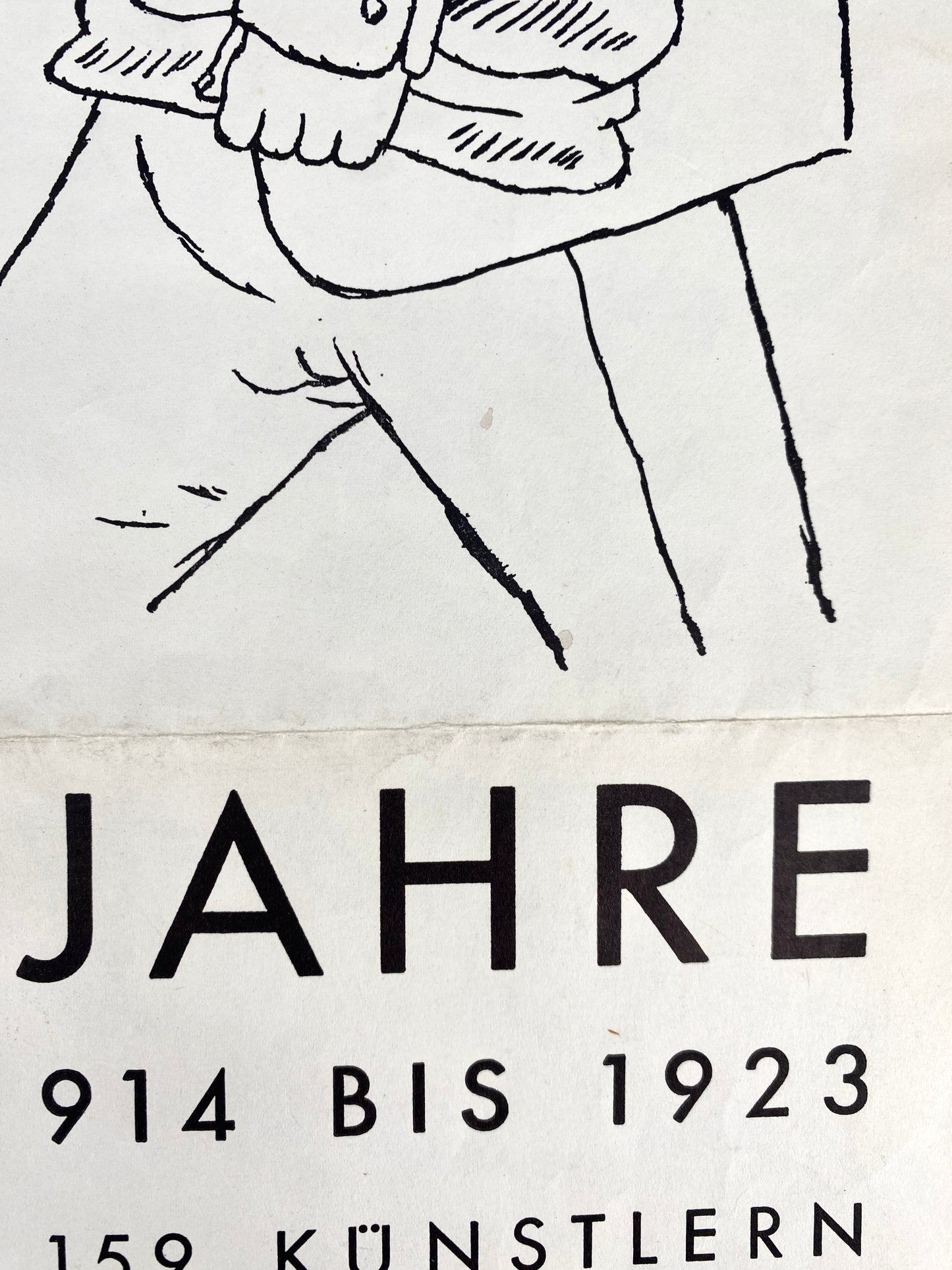 Die zwanziger Jahre. Ausstellungsplakat Galerie Nierendorf Berlin, 1970. Mit Motiv "Vollkommene Menschen", von Georg Grosz