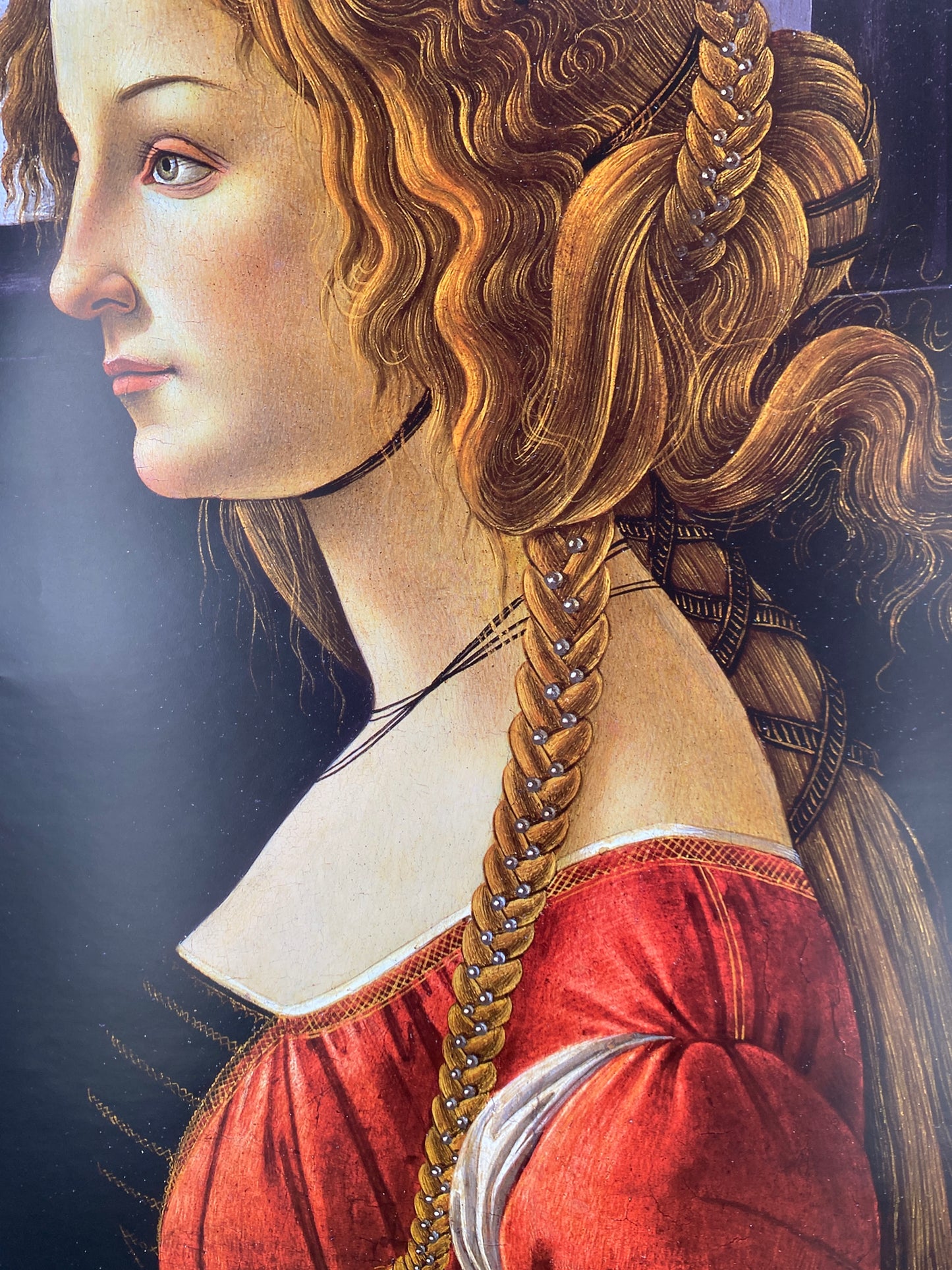 Sandro Botticelli - Portrait einer Dame. Poster, Gesichter der Renaissance. Bode Museum Berlin